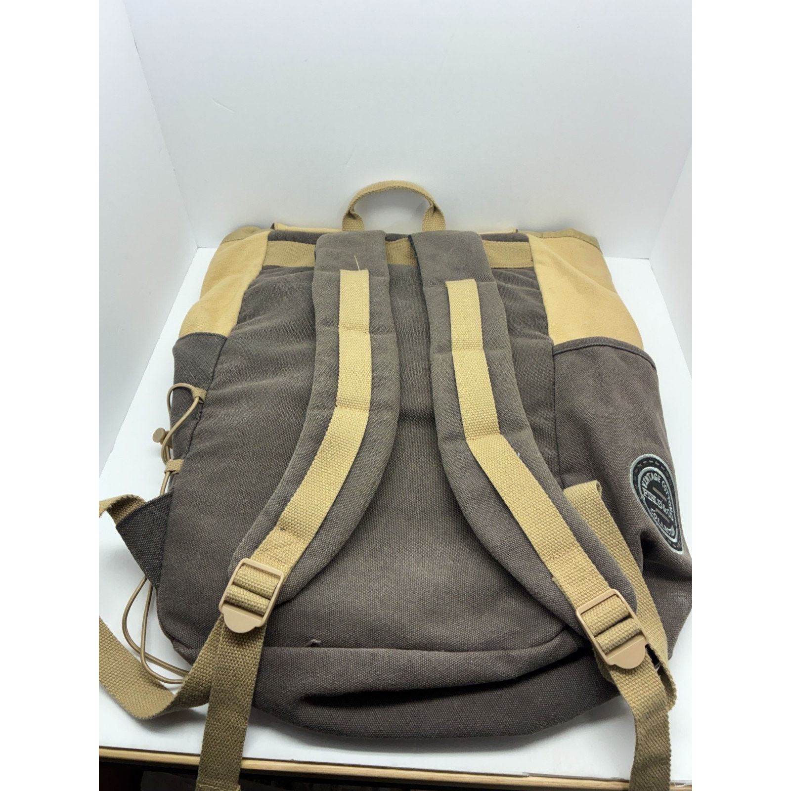 Other Leeds Canvas Laptop Backpack Tan Gray GenSend SEND Relief Size ONE SIZE - 4 Thumbnail