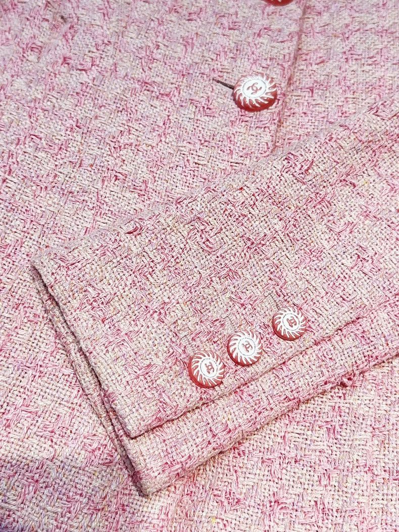 Chanel Chanel 19C cruise series cherry blossom pink tweed slim lo Size XS / US 0-2 / IT 36-38 - 5 Thumbnail