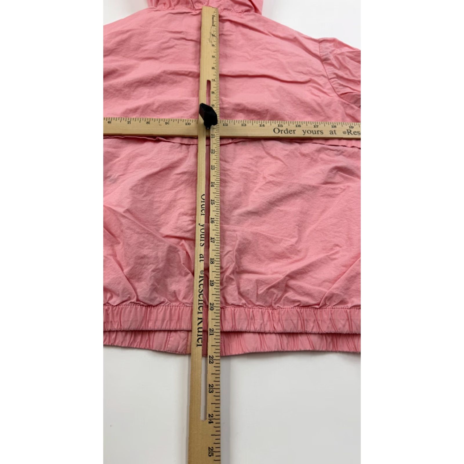 Anthropologie Anthropologie Jacket Womens Small Pink Crop Windbreaker Hooded Full Up Ett Twa Size S / US 4 / IT 40 - 6 Thumbnail