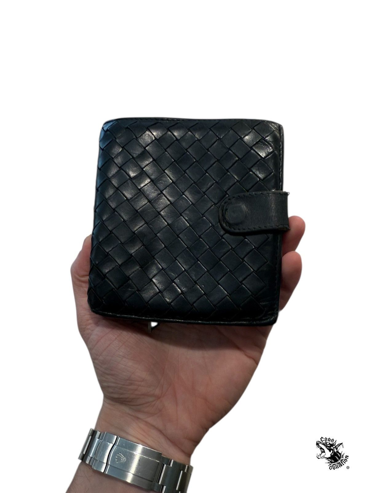 Bottega Veneta Bottega Veneta black quilted mens bifold Size ONE SIZE - 1 Thumbnail