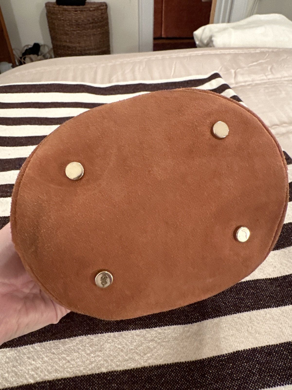 Sezane Sezane Hope Bag in Blush Suede Size ONE SIZE - 10 Thumbnail