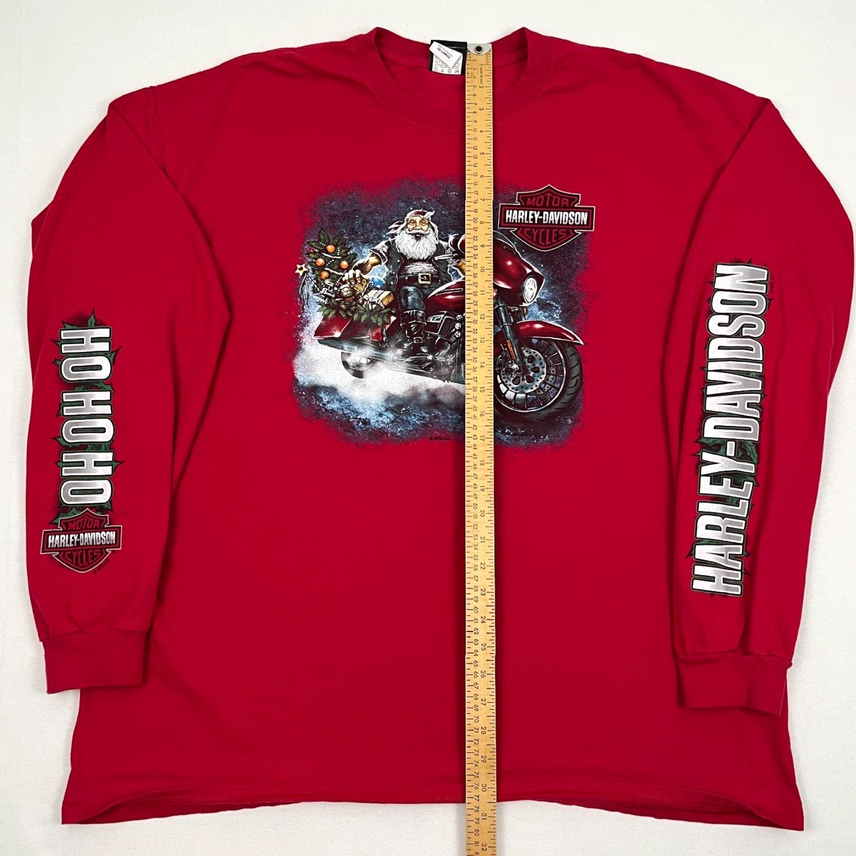 Harley Davidson Harley-Davidson Christmas Shirt Men 3XL Red Santa Claus Motorcycle Reindeer 2019 Size US XXL / EU 58 / 5 - 6 Thumbnail