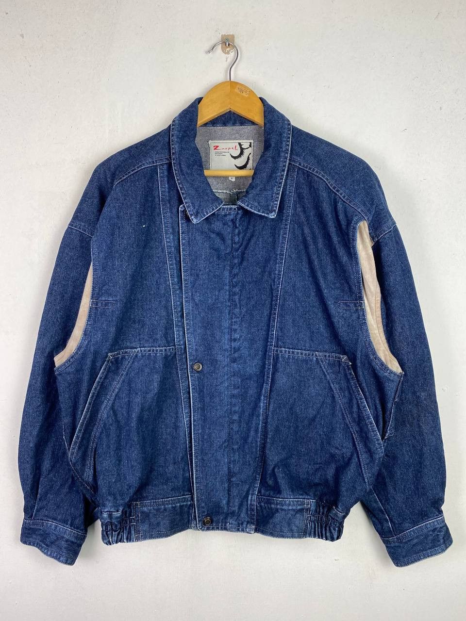 Japanese Brand vintage japanese brand denim jacket bomber style Size US XXL / EU 58 / 5 - 1 Thumbnail