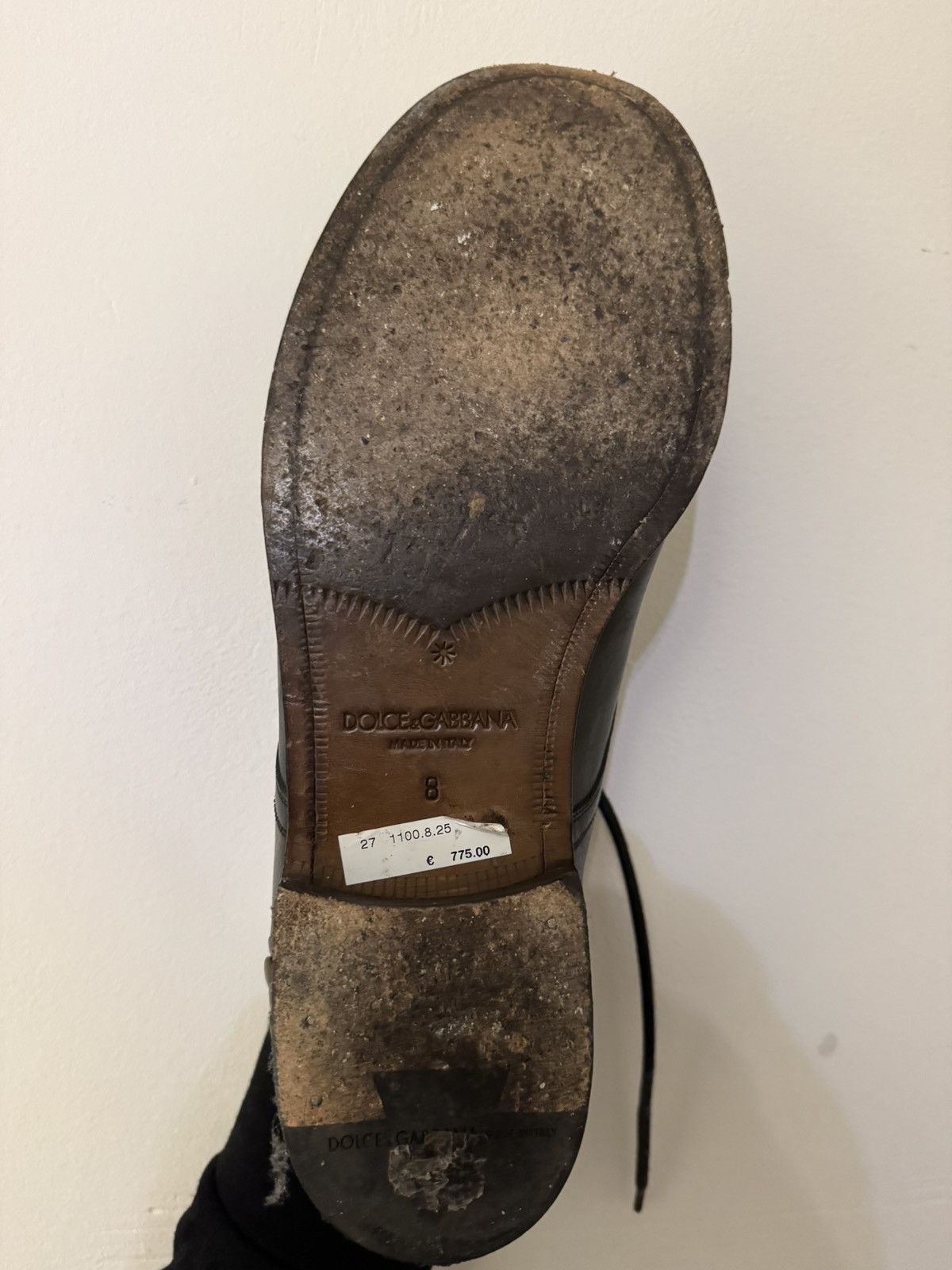 Dolce & Gabbana Dolce & Gabbana Black Leather Siracusa Derbies Size US 11.5 / EU 44-45 - 5 Thumbnail