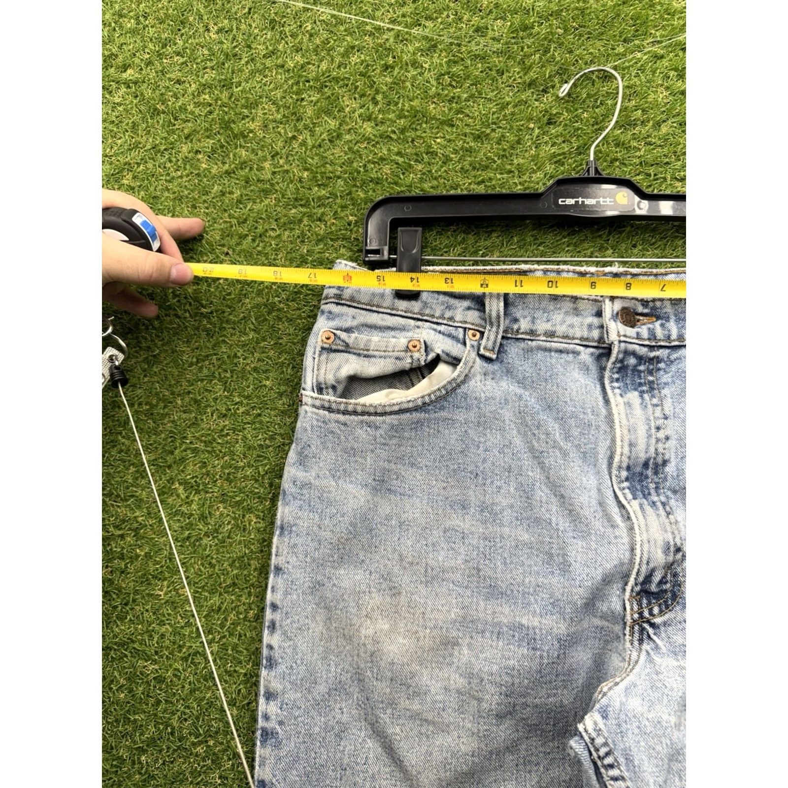 Levi's VINTAGE Levi's 550 Jeans Mens 36x34 Blue Denim Relaxed Tapered 90s USA Made in USA 90s Size US 36 / EU 52 - 6 Thumbnail