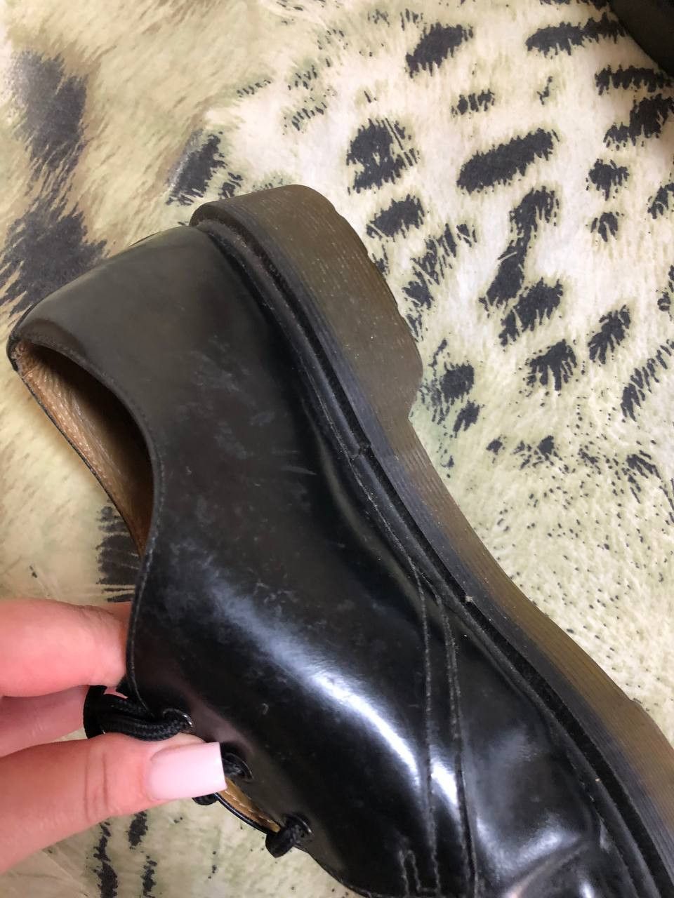 Dr. Martens Dr Martens Black Leather Derby Lace Up Work Smart Shoes Size US 12 / EU 45 - 17 Thumbnail