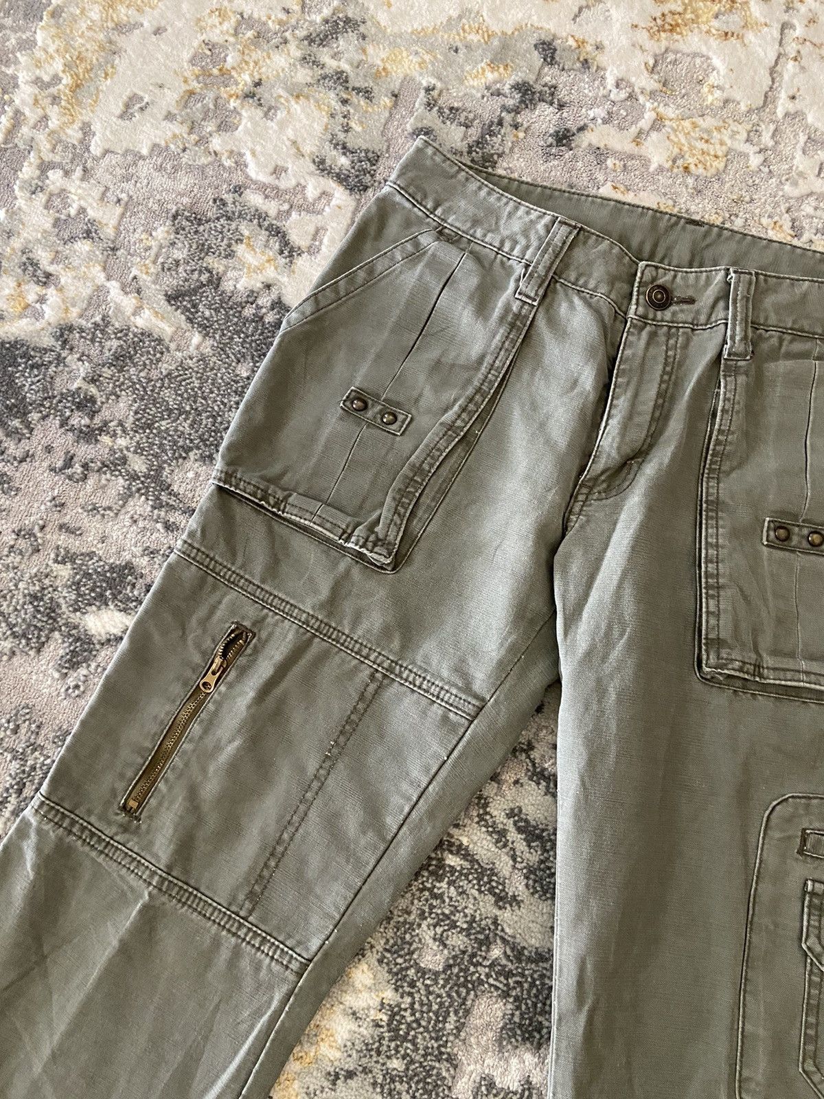 If Six Was Nine × Japanese Brand × Other ❤️‍🔥SEND OFFER ❤️‍🔥Cargo Flare Japan Brand Stylish Trouser Size 30" / US 8 / IT 44 - 5 Thumbnail