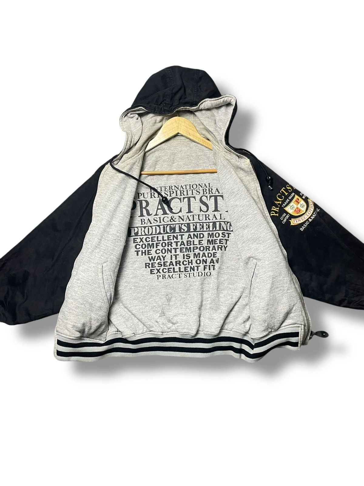 Japanese Brand × Vintage Vintage Pract Studio Reversible Zipper Hoodie Jacket(46) Size US M / EU 48-50 / 2 - 2 Thumbnail