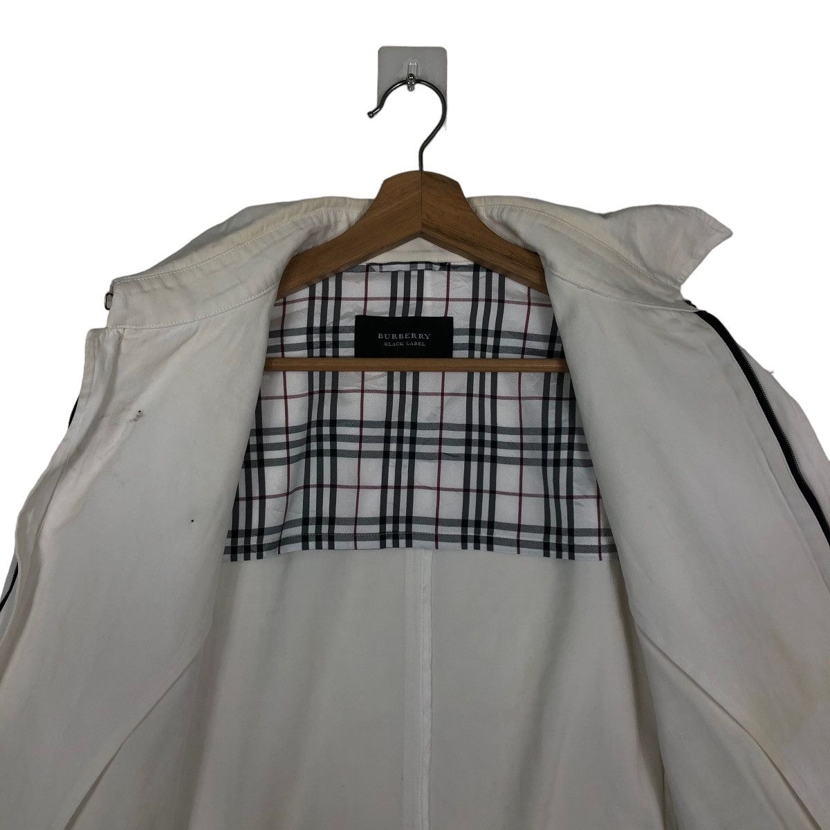 Burberry 🔥90’s Vintage Biker Jacket Burberry Black Label Nova Check Size US L / EU 52-54 / 3 - 10 Thumbnail