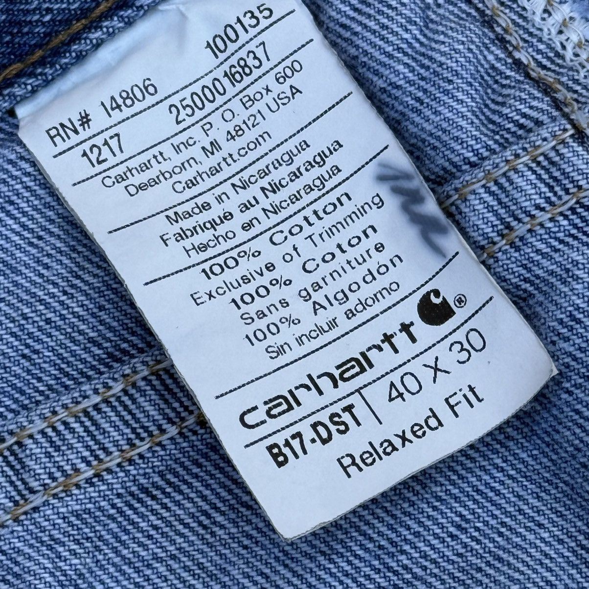 Carhartt × Vintage Crazy Vintage Y2K Carhartt Relaxed Fit Jeans 40x30 Denim Size US 40 / EU 56 - 15 Thumbnail