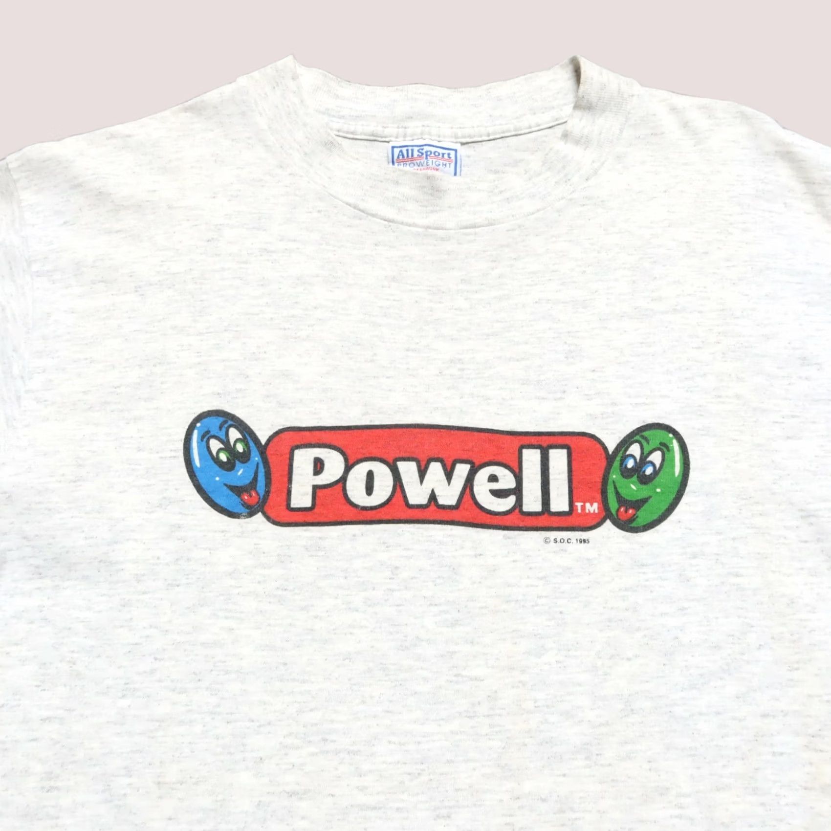 Powell Peralta VINTAGE Powell Peralta Skateboards Shirt Mens Adult Medium Heather Grey 1995 90s Tshirt Size US M / EU 48-50 / 2 - 1 Thumbnail
