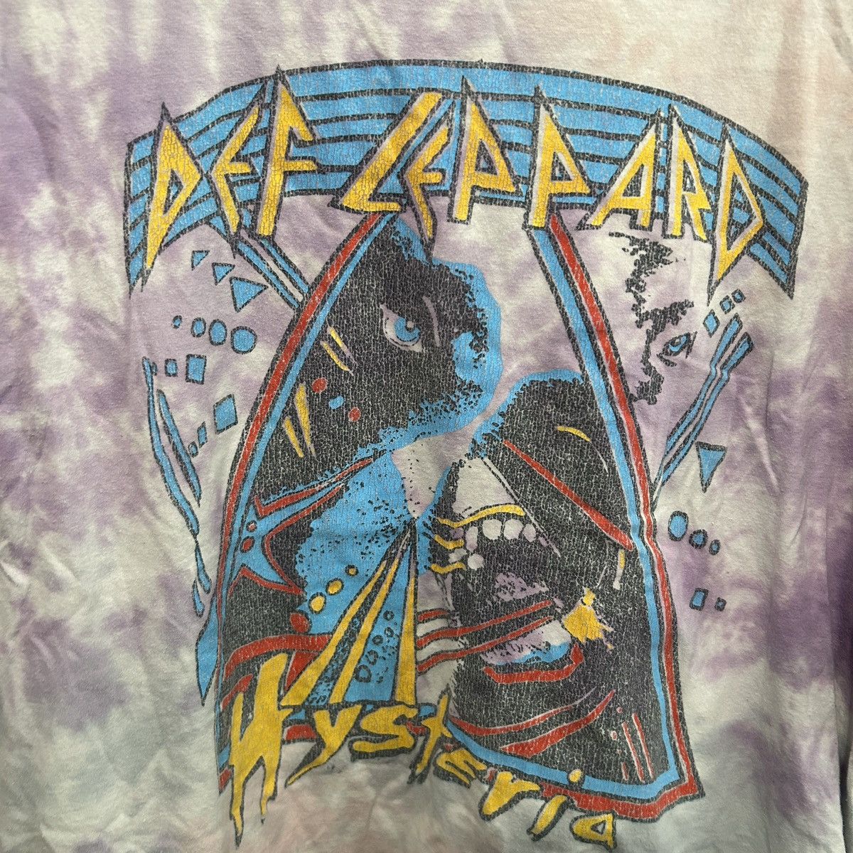 Def Leppard Def Leppard Hysteria Purple Tie Dye Tshirt Size XL - "Peggy" Size US XL / EU 56 / 4 - 11 Thumbnail