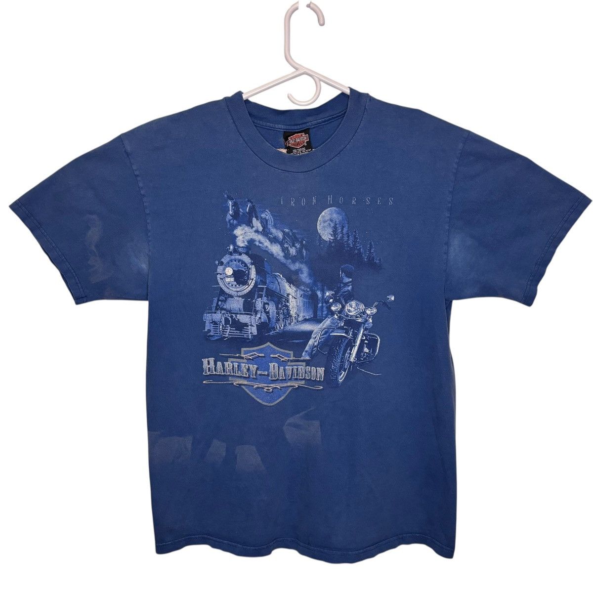 Harley Davidson × Vintage Vintage Harley Davidson Iron Horses Thrashed Faded Size XL Size US XL / EU 56 / 4 - 1 Thumbnail
