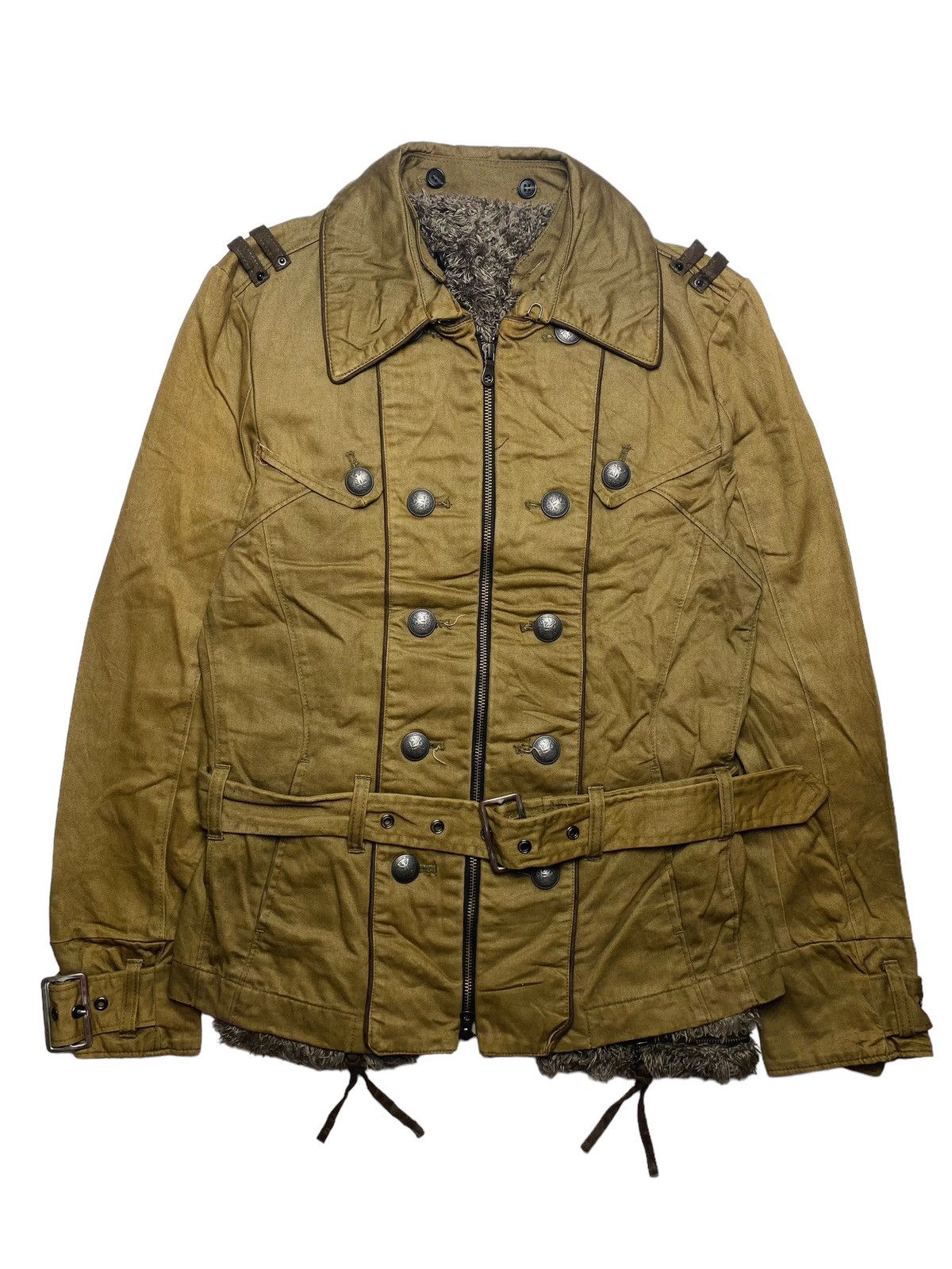 2000s PPFM - Napoleon Hooded Fur Jacket