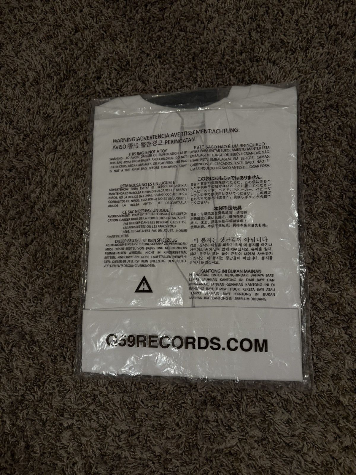 G59 Records G59 MIGRAINE WOMENS CROP TEE (WHITE) Size M / US 6-8 / IT 42-44 - 3 Thumbnail
