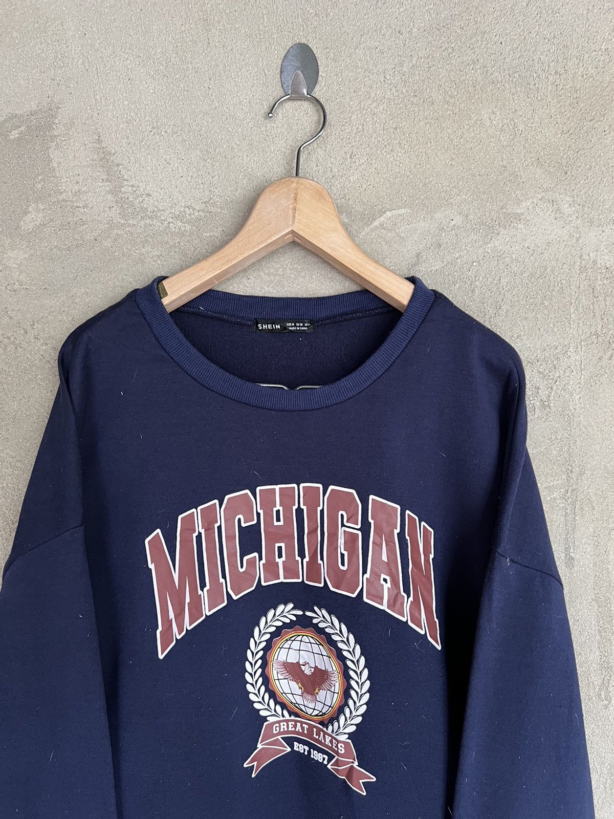 Shein Michigan Spell Out Sweatshirt Size US M / EU 48-50 / 2 - 3 Thumbnail