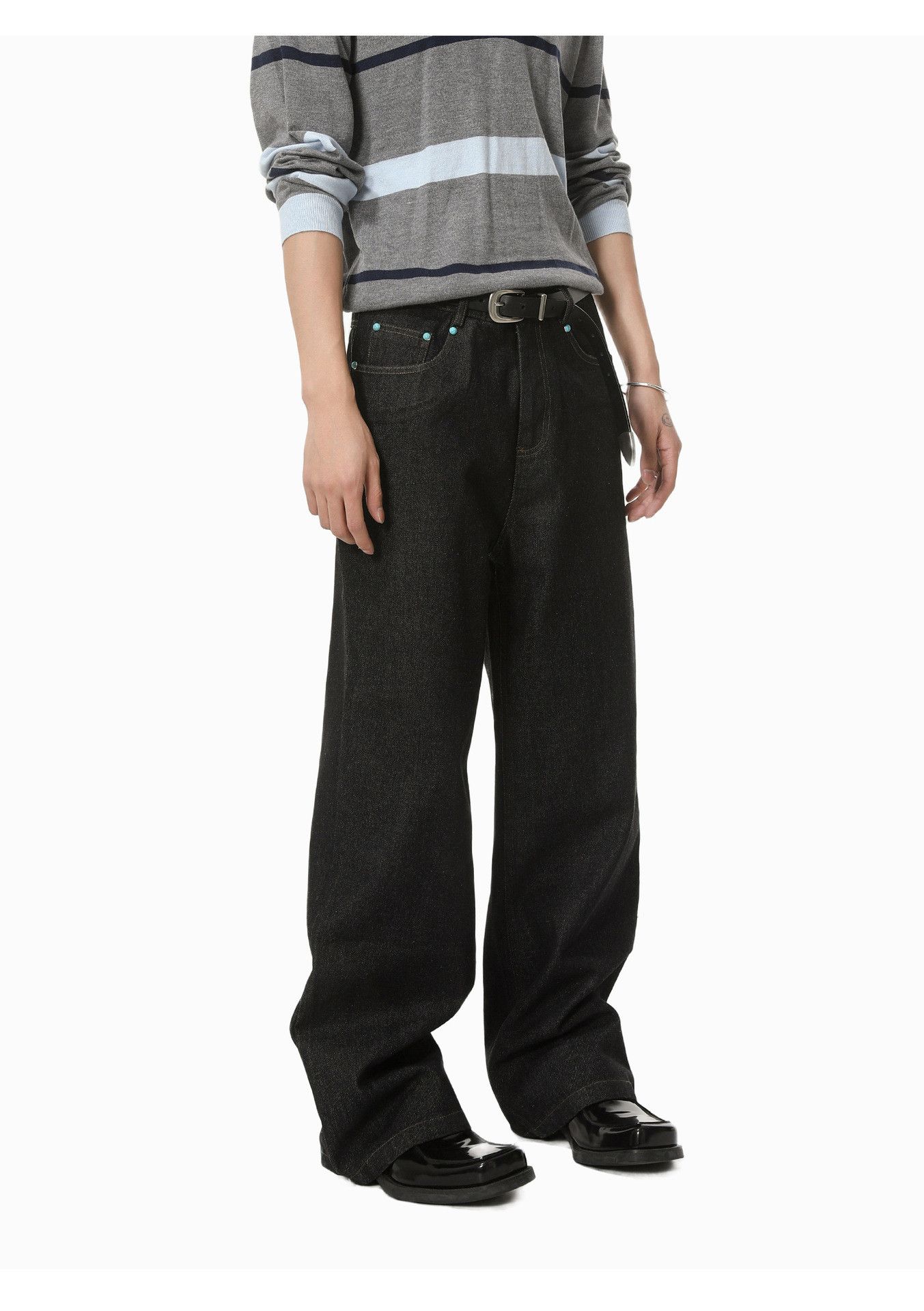 Japanese Brand Men's Japanese Retro Loose Casual Wide-Leg Jeans Size US 32 / EU 48 - 3 Thumbnail