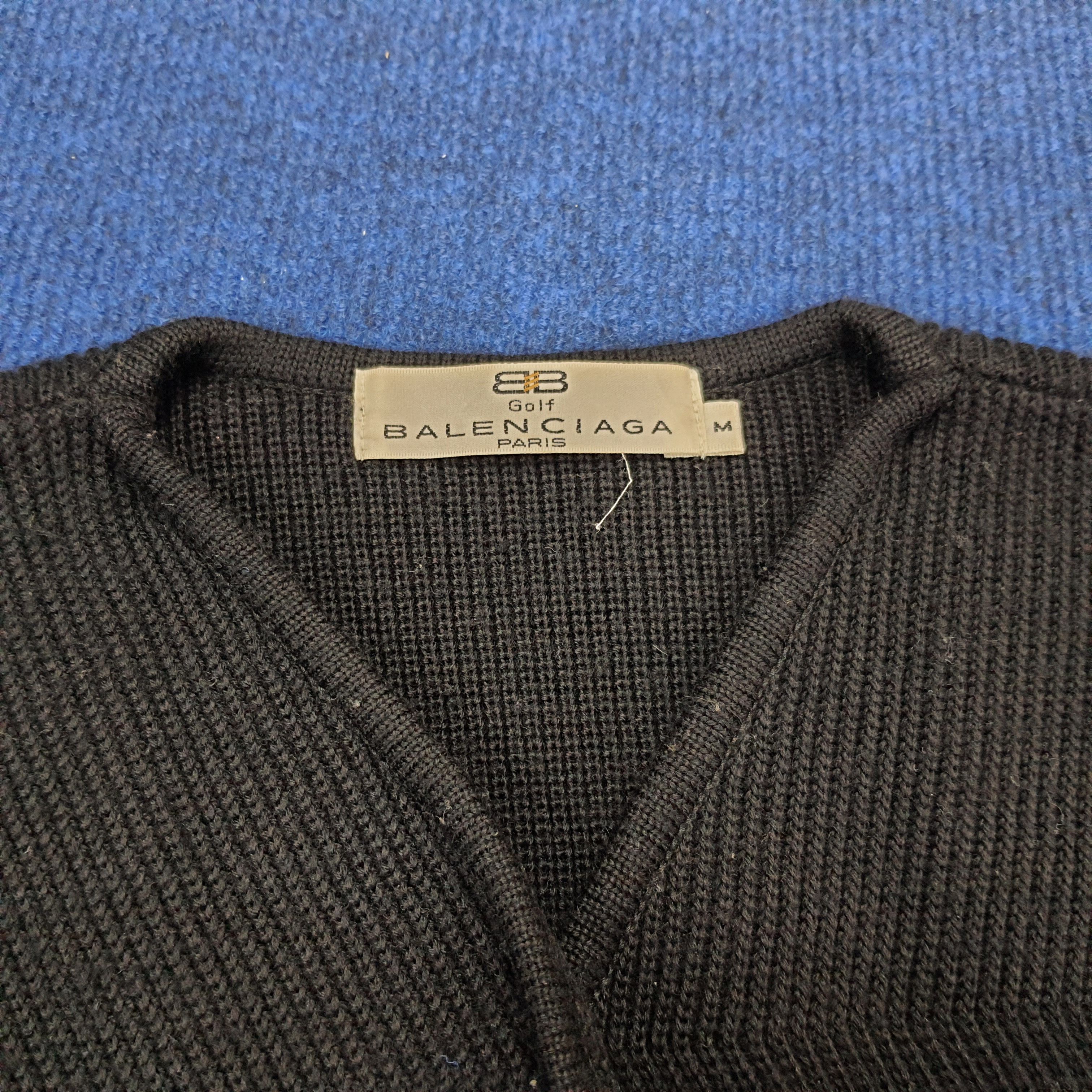 Balenciaga × Vintage Vintage Balenciaga Paris Knitwear Vests Size S / US 4 / IT 40 - 4 Thumbnail