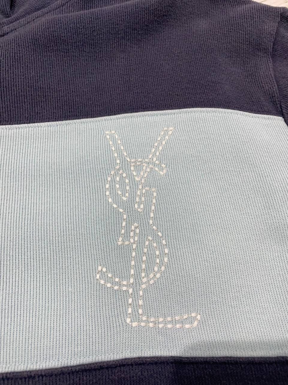 Yves Saint Laurent Yves Saint Laurent Sweatshirt Zip Up Jacket YSL 90s Big Logo Size US XL / EU 56 / 4 - 6 Thumbnail