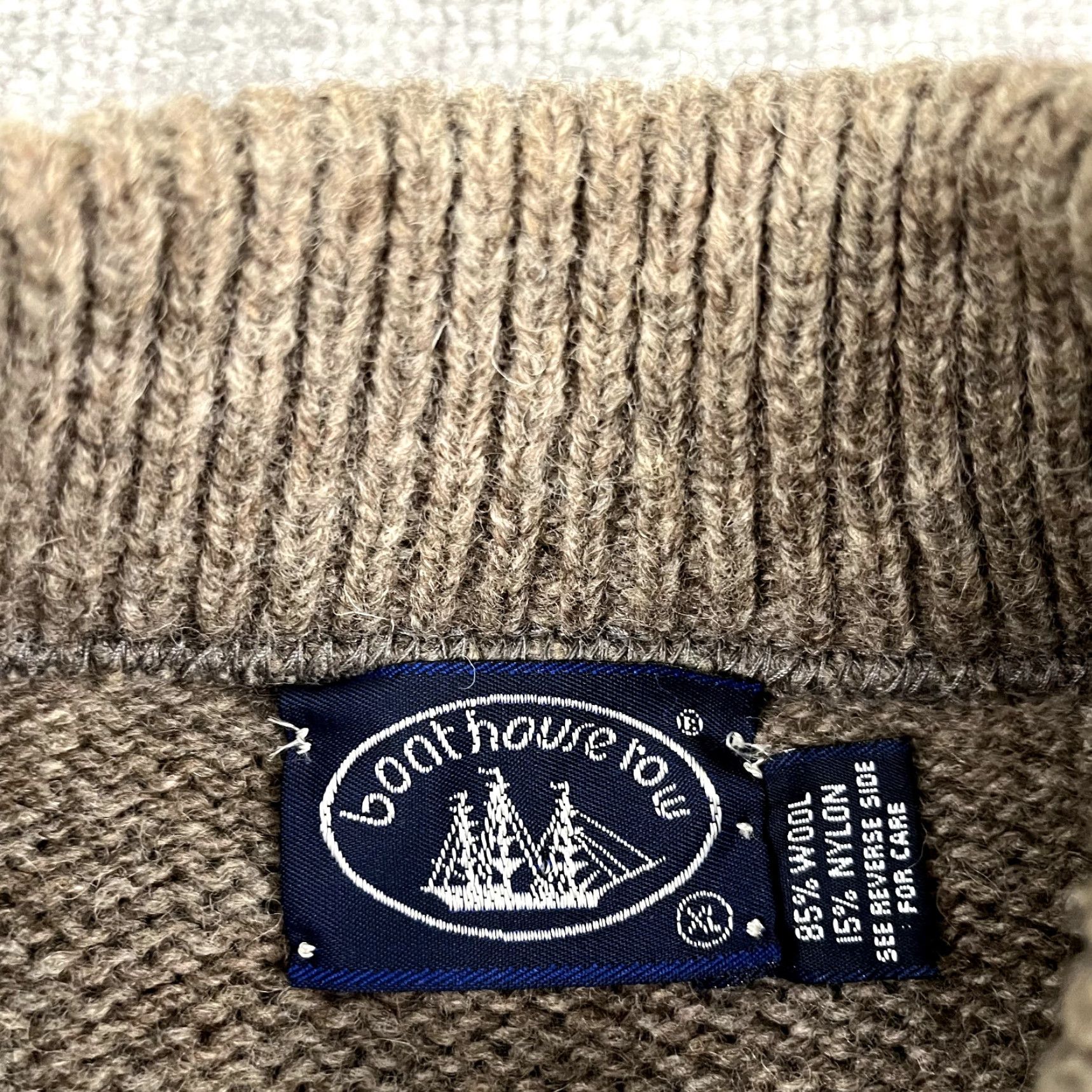 Vintage VINTAGE Boat House Row Sweater Mens XL Brown Blue Striped Wool Knit Grandpa 90s Size US XL / EU 56 / 4 - 3 Thumbnail