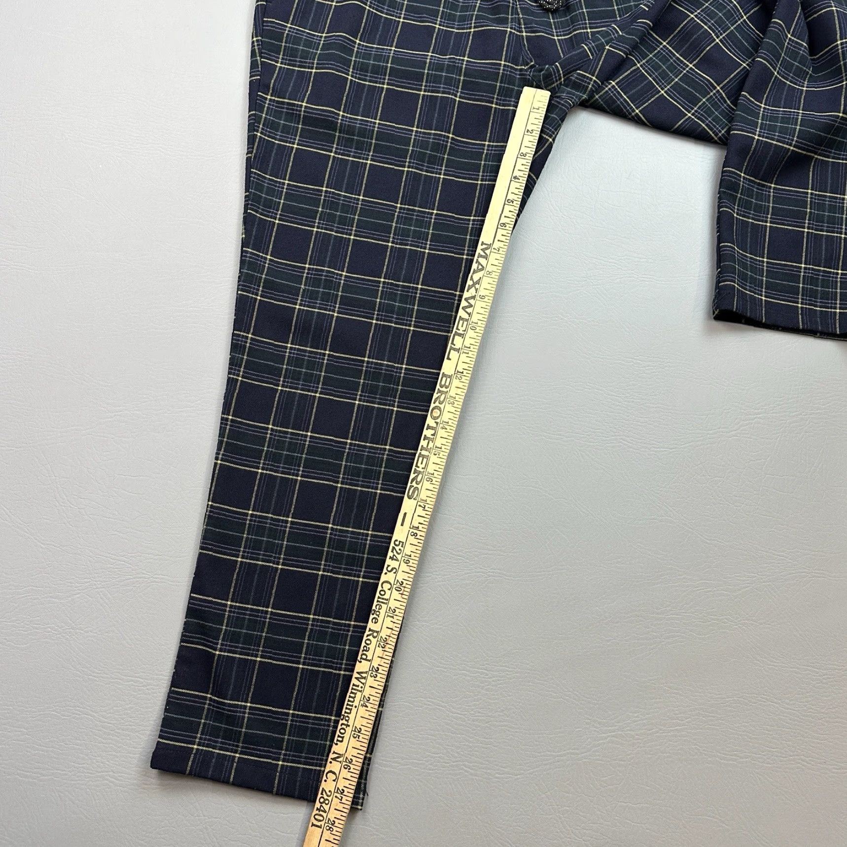 Pacsun Pacsun Pants Mens Large Blue Plaid Drawstring Stretch Casual Active Size US 33 - 3 Thumbnail