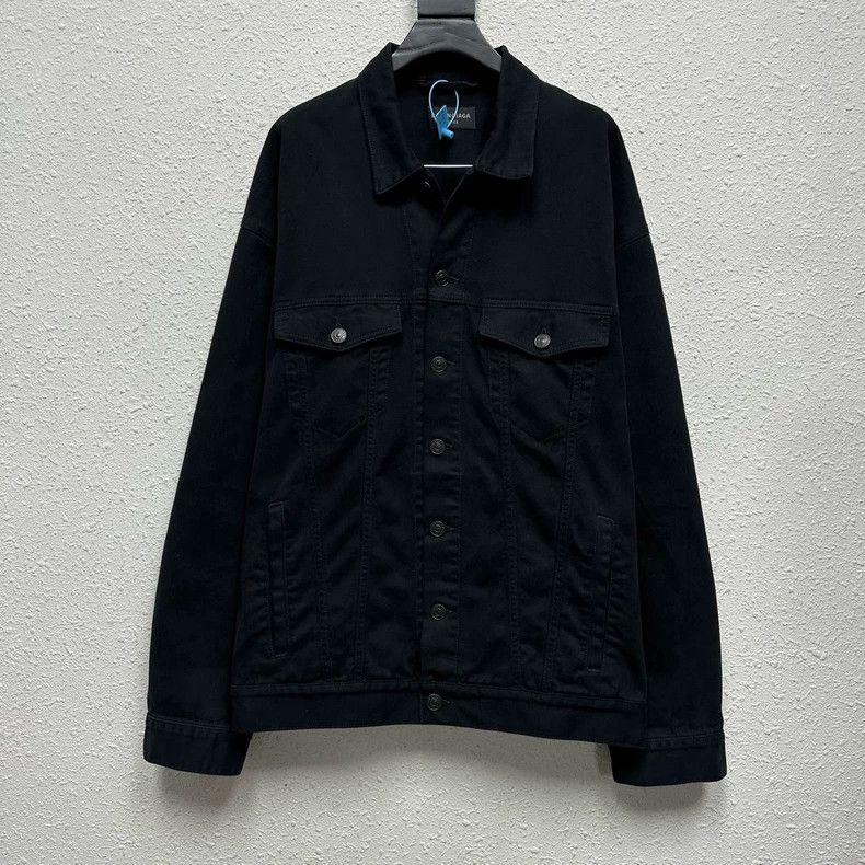 Balenciaga Balenciaga Black Denim Jacket - dmc Size US M / EU 48-50 / 2 - 1 Thumbnail