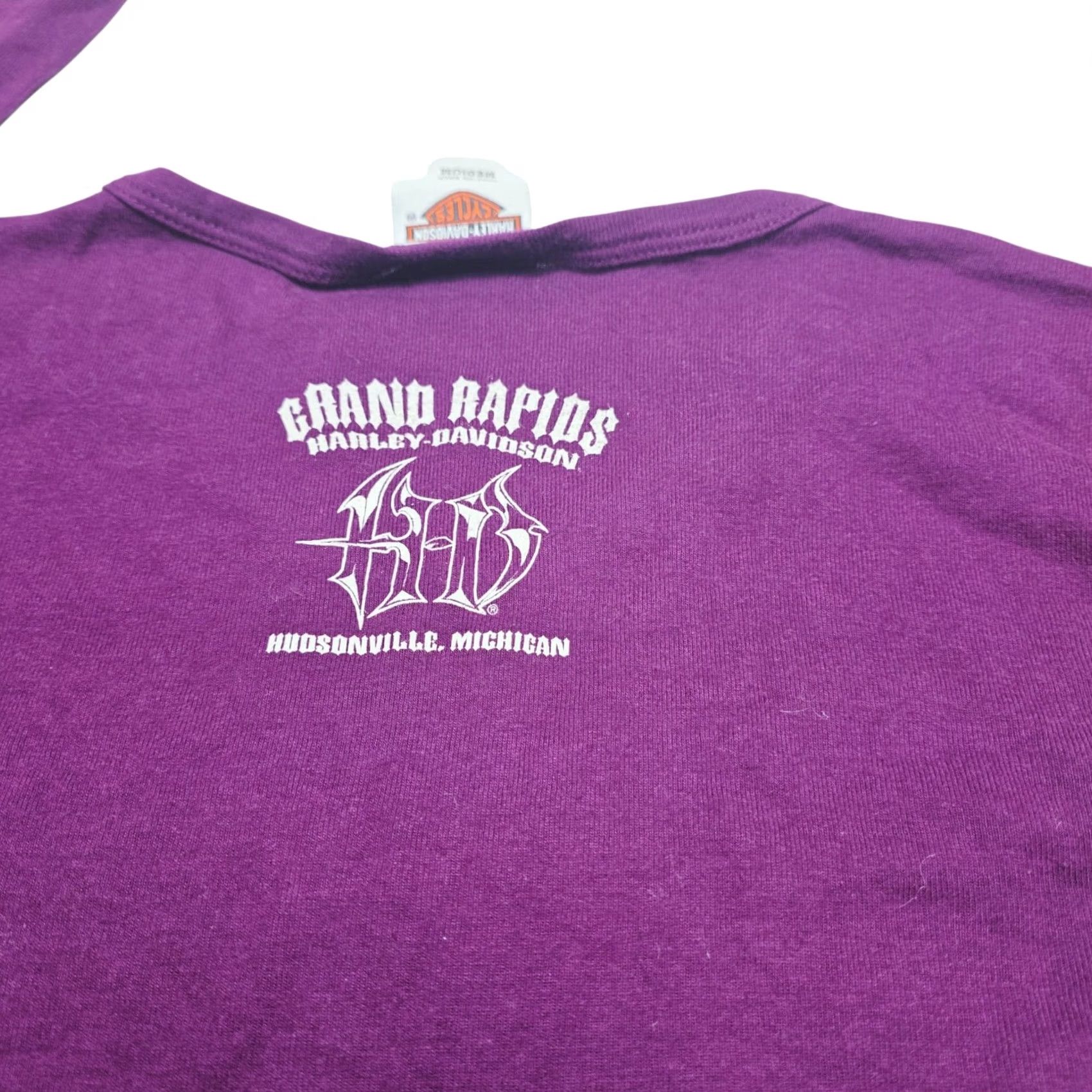 Harley Davidson Harley-Davidson Shirt Women’s Button Accent V-Neck Graphic Long Sleeve Purple M Size M / US 6-8 / IT 42-44 - 5 Thumbnail