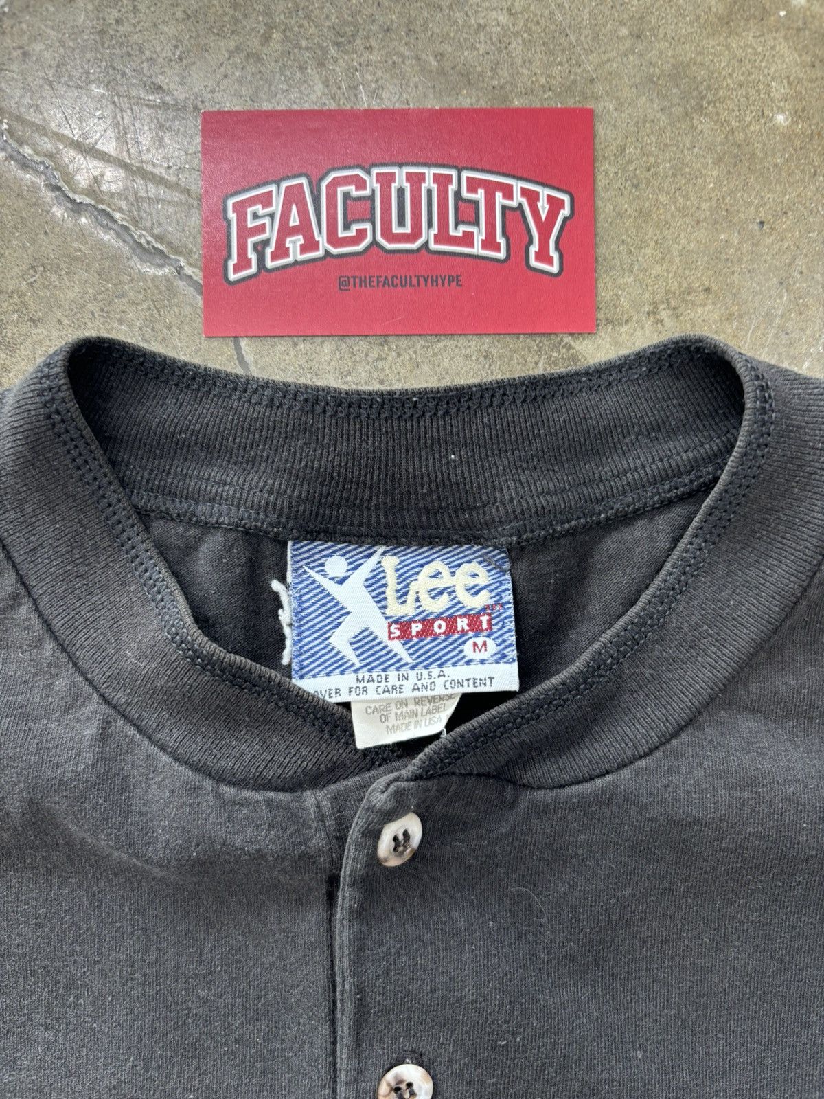 NBA × Vintage Vintage Chicago Bulls Lee Sport Quarter Button Tee Medium Size US M / EU 48-50 / 2 - 3 Thumbnail