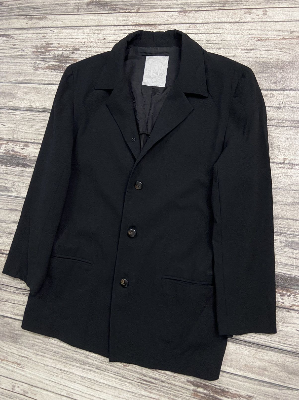 Vintage × Y's × Yohji Yamamoto Vintage 90s Workshop By Yohji Yamamoto Light Blazer Black Size 40L - 7 Thumbnail