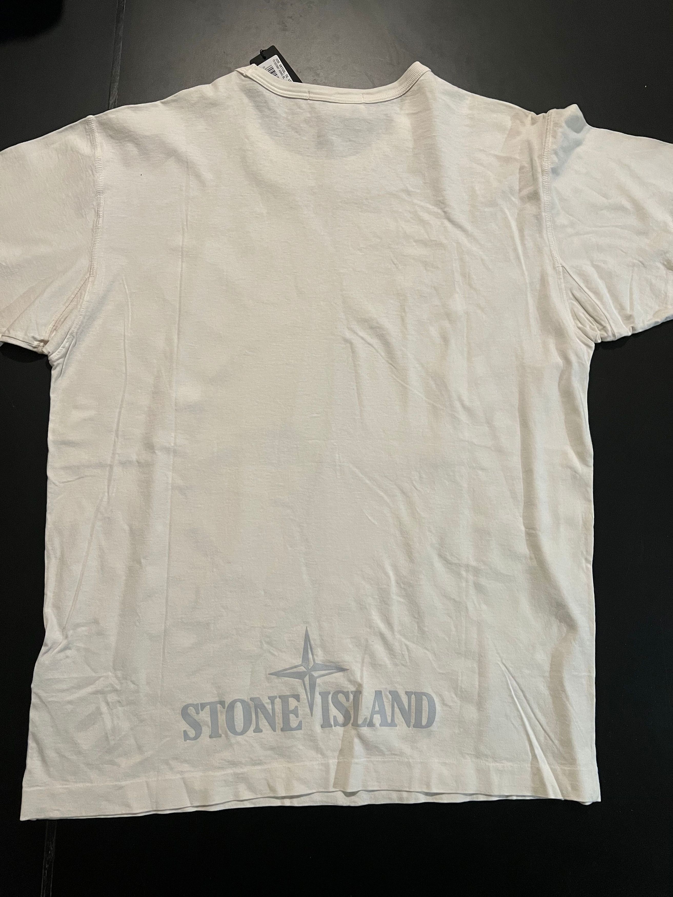Stone Island Stone Island White Camo Compass T-Shirt XL Size US XL / EU 56 / 4 - 5 Thumbnail