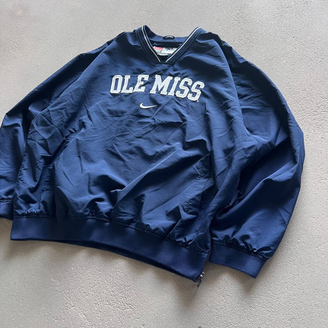 Nike × Vintage Nike Vintage Ole Miss 90s Nylon Sweatshirt XL Size US XL / EU 56 / 4 - 3 Thumbnail
