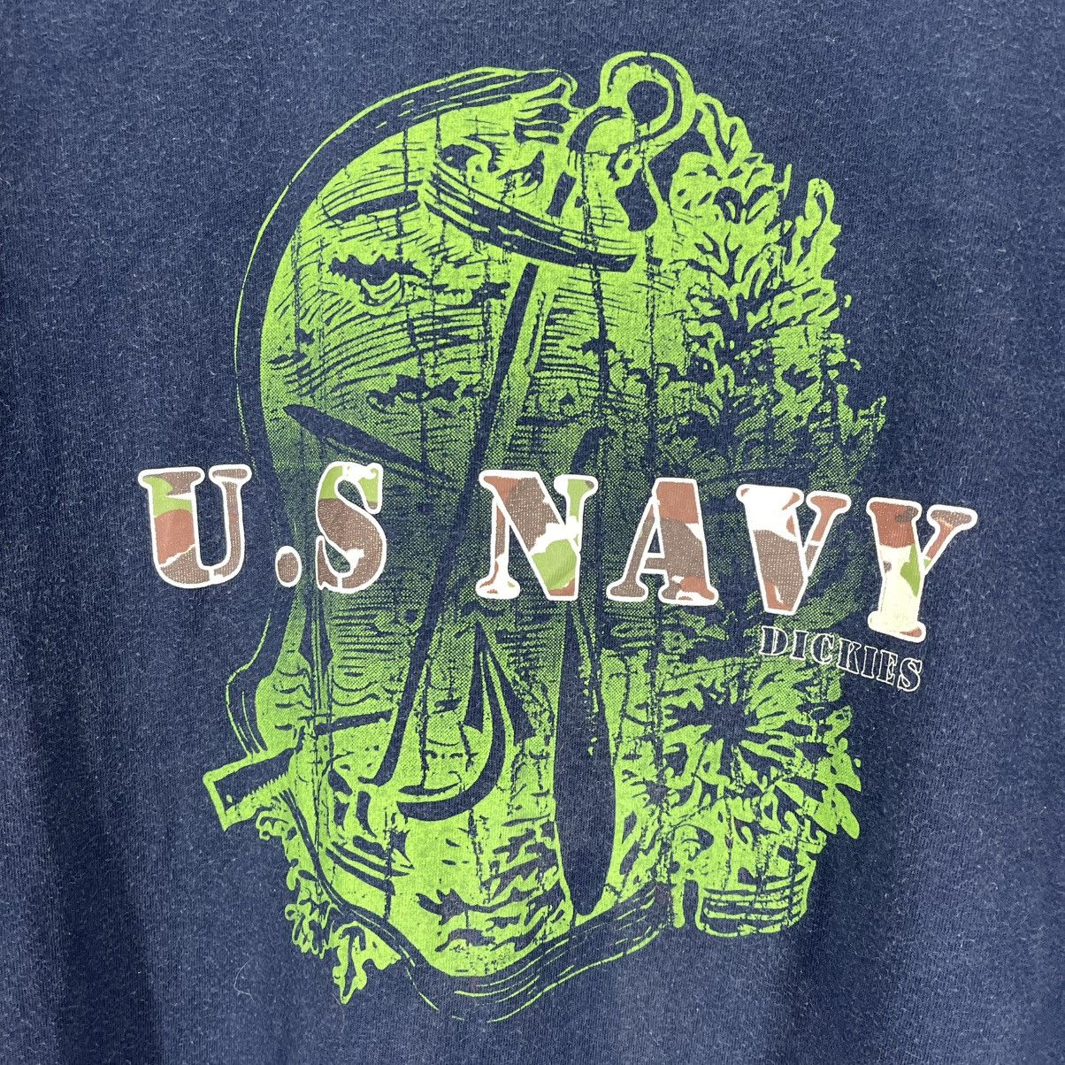Dickies Rare DICKIES x US NAVY Crew Neck T Shirt #1998/13 Size US L / EU 52-54 / 3 - 2 Thumbnail