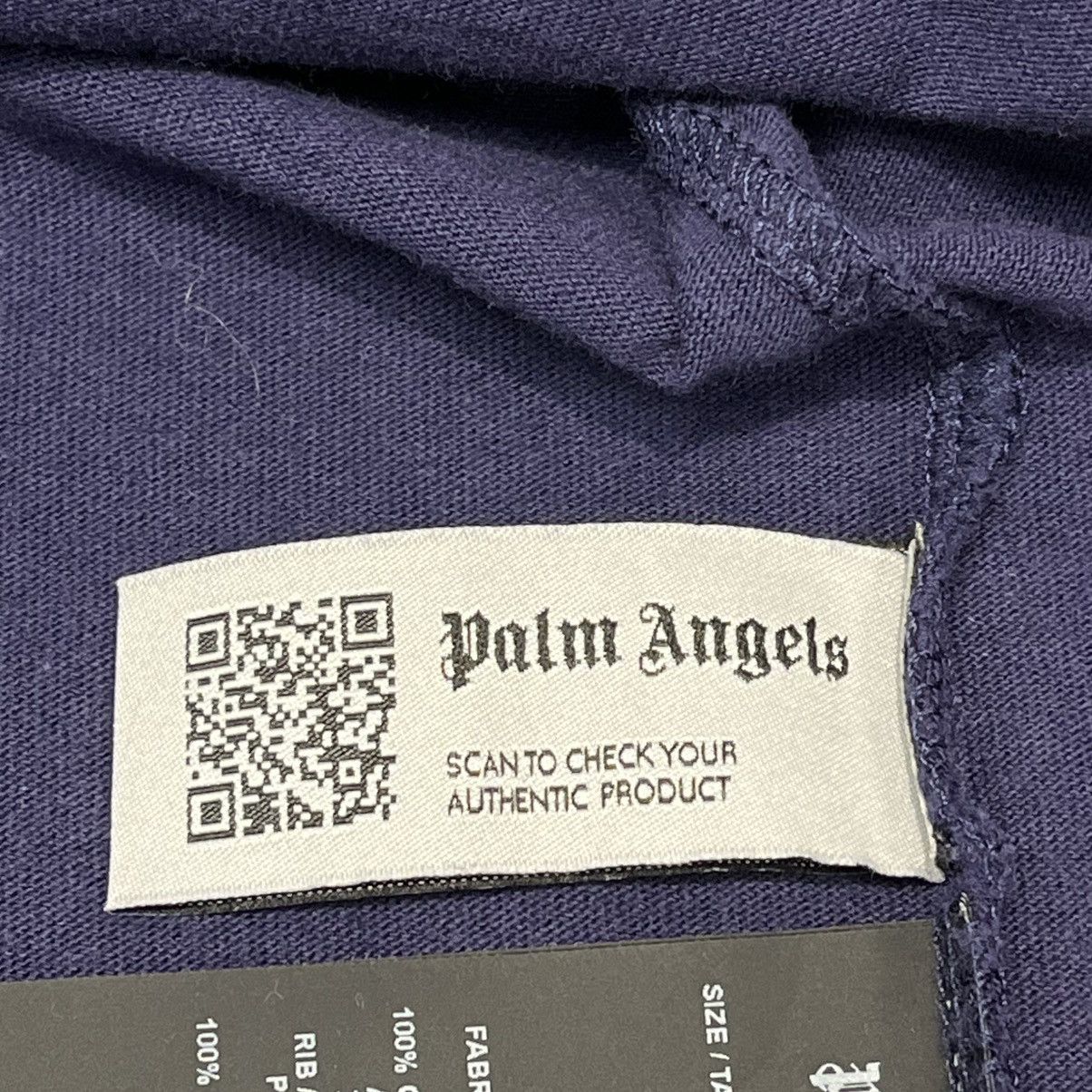 Palm Angels Palm Angels Logo Tee Navy Blue Size US L / EU 52-54 / 3 - 5 Thumbnail