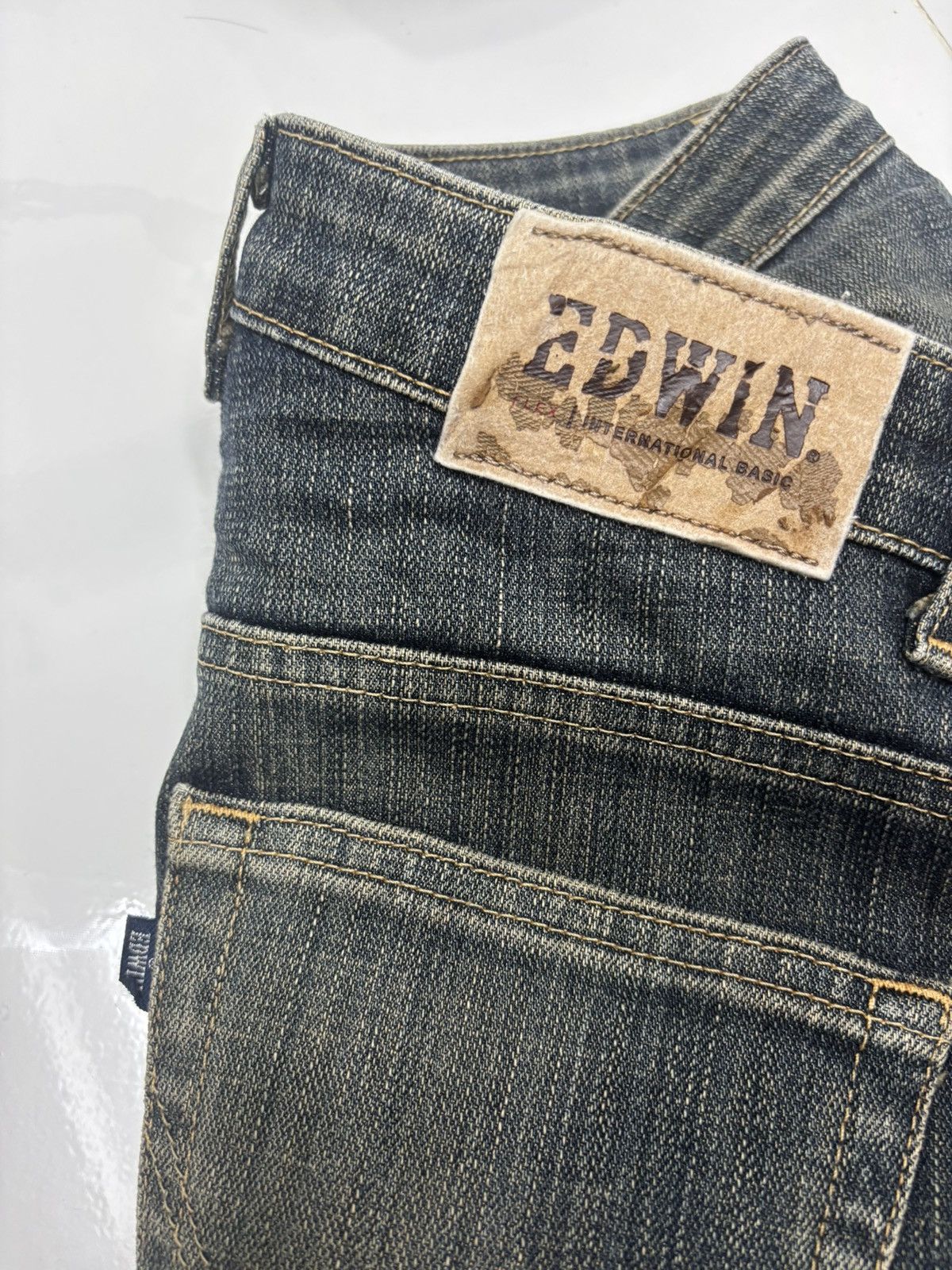 Edwin Vintage Miss Edwin Mud Wash Flare Jeans Bootcut Denim Size 27" / US 4 / IT 40 - 11 Thumbnail