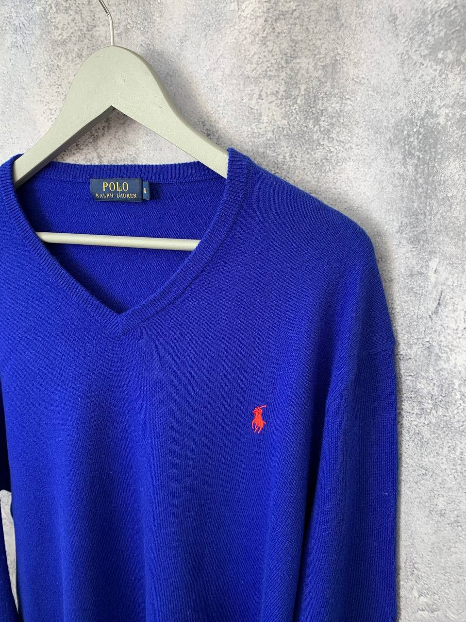 Polo Ralph Lauren × Ralph Lauren Polo Ralph Lauren V-Neck Wool Sweater Jumper Pullover Size US XL / EU 56 / 4 - 4 Thumbnail
