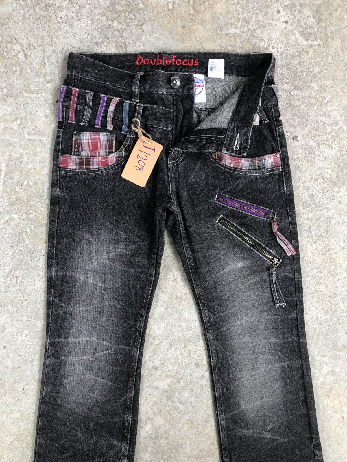 Hysteric Glamour Japanese Double Focus Double Waist Distressed Multizipper Size US 32 / EU 48 - 3 Thumbnail