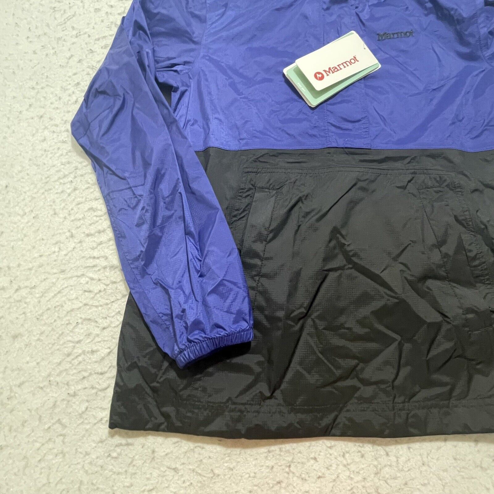 Marmot Marmot PreCip Eco Anorak 1/2 Zip Hooded Windbreaker Jacket Size XS / US 0-2 / IT 36-38 - 6 Thumbnail