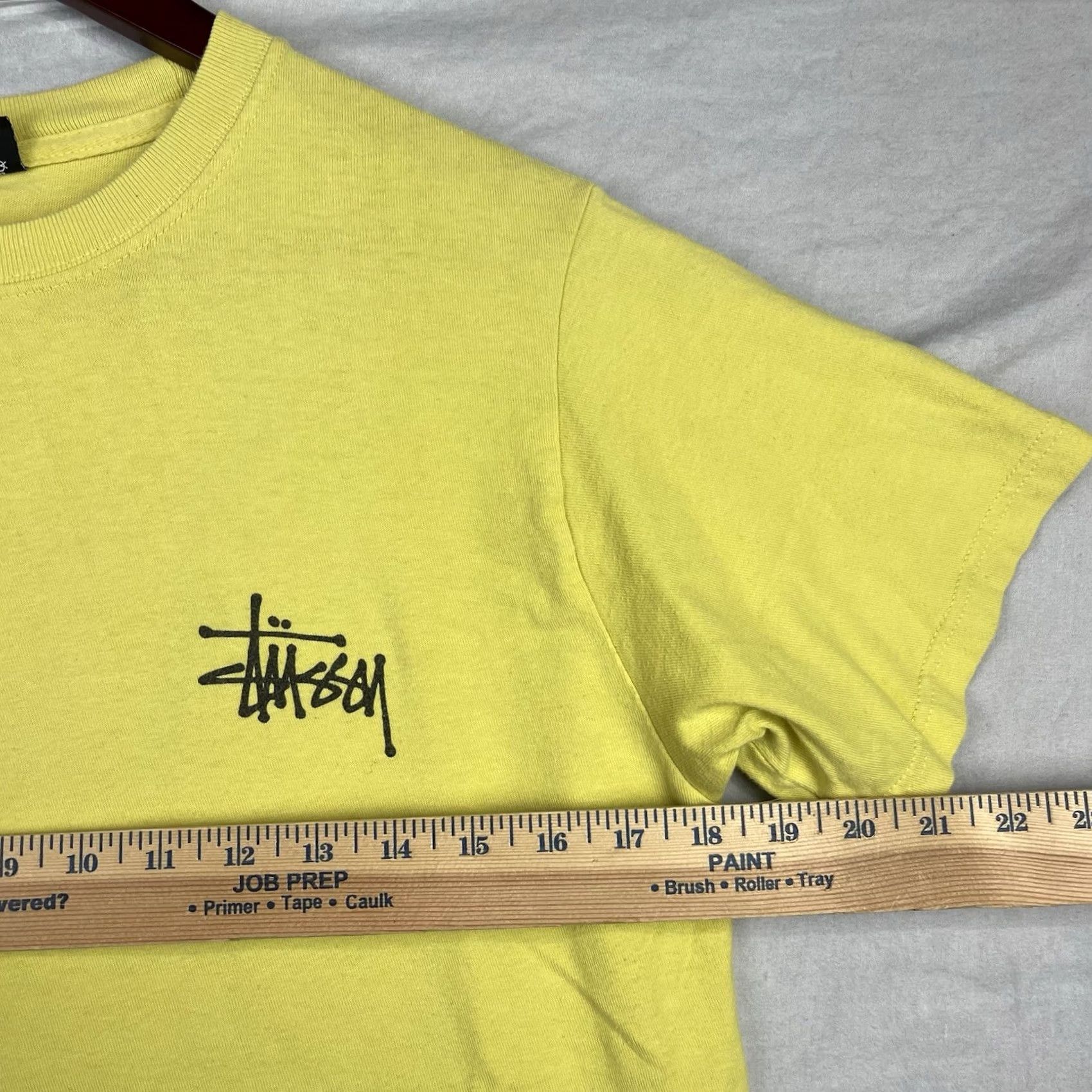 Vintage Stussy Shirt Mens Small Yellow Skate Inna Rub A Dub Style Tee Stüssy Tee Shirt Size US S / EU 44-46 / 1 - 7 Thumbnail