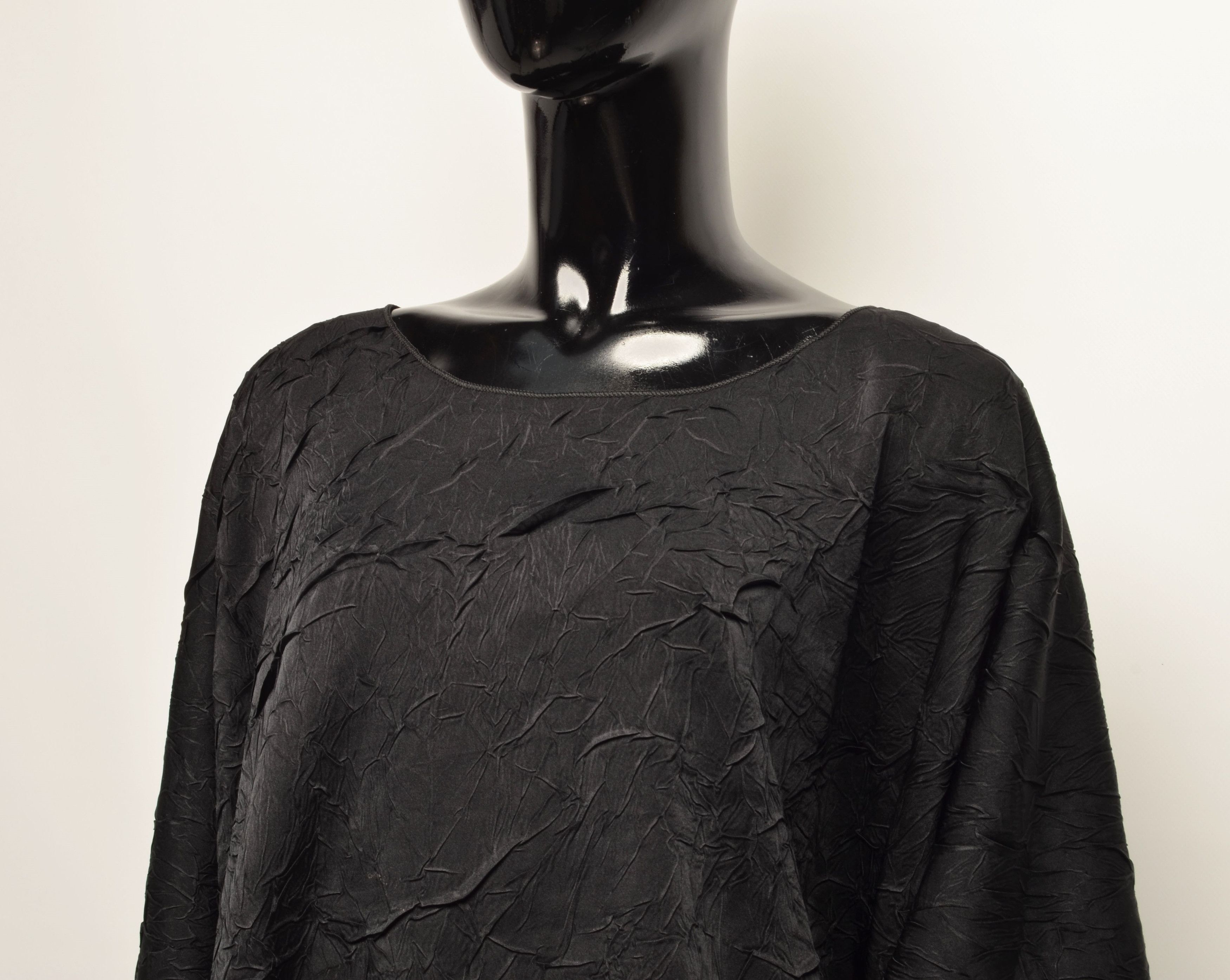 Designer × Japanese Brand Christa De Carouge Avant Garde Oversized Crinkled Blouse Top Size ONE SIZE - 2 Thumbnail