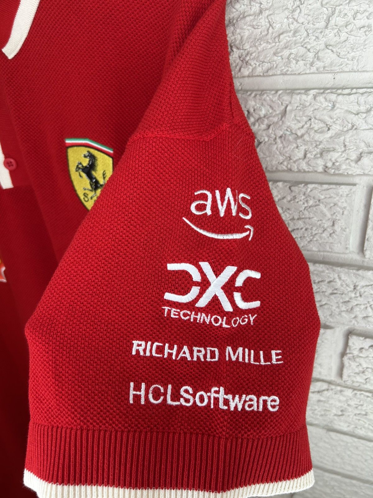 Ferrari × Puma Puma Ferrari Scuderia Knit Polo Shirt Size US XXL / EU 58 / 5 - 8 Thumbnail