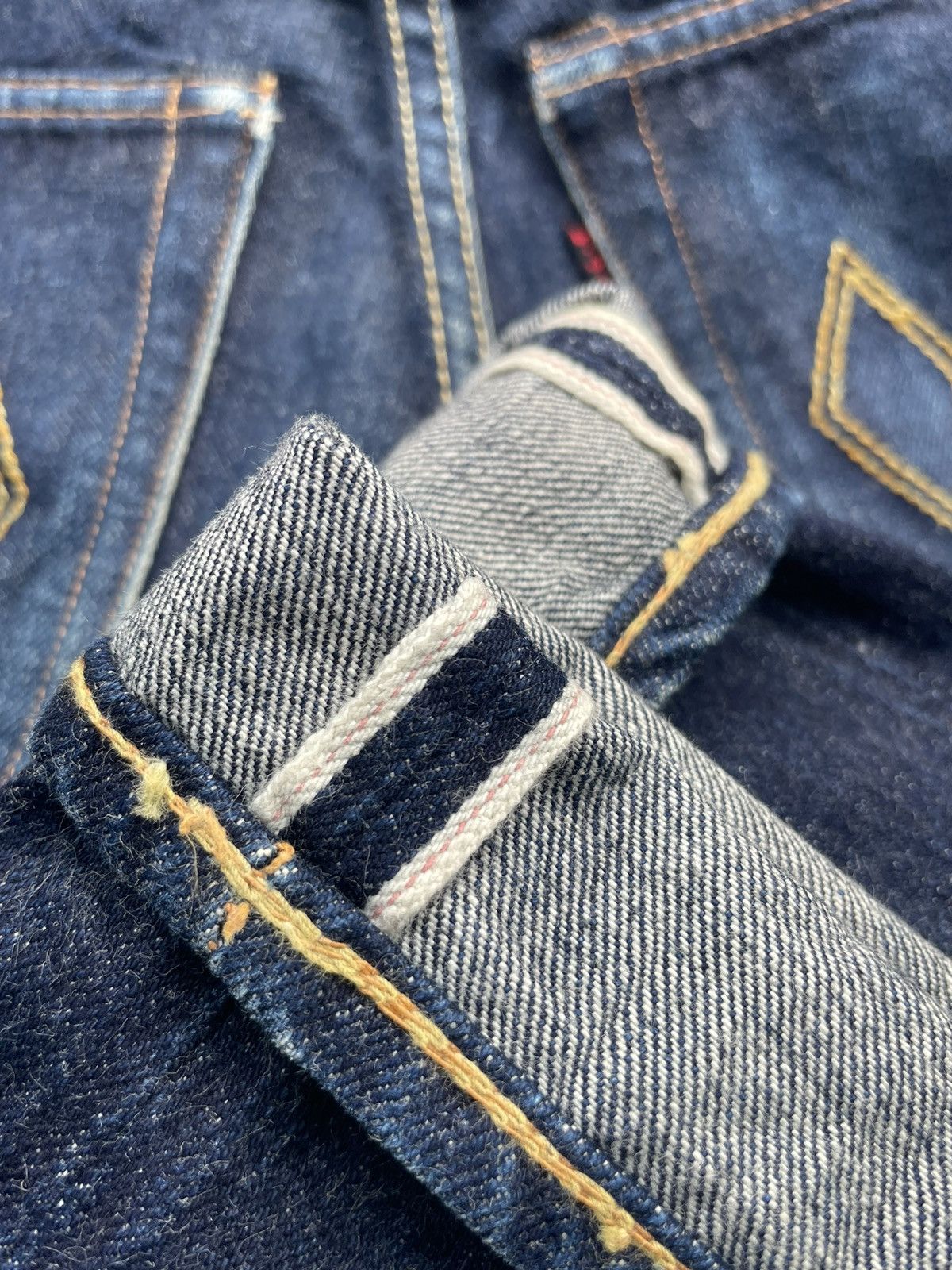 The Flat Head R.J.Blues Selvedge Denim Size US 27 - 13 Thumbnail