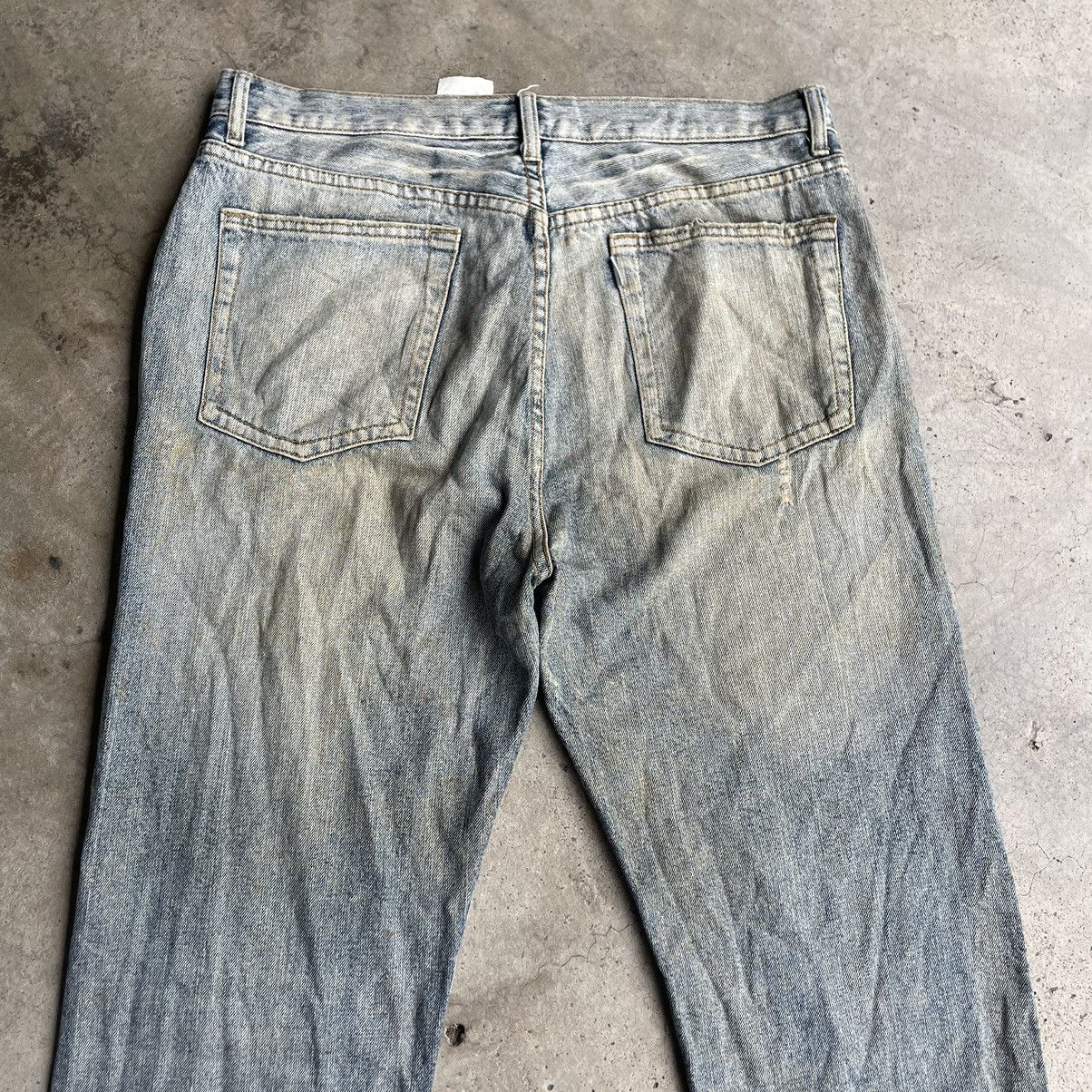 Vintage 🔥Joge Martin Patchworks Ripped Distress Dirty Denim Jeans Size US 36 / EU 52 - 5 Thumbnail