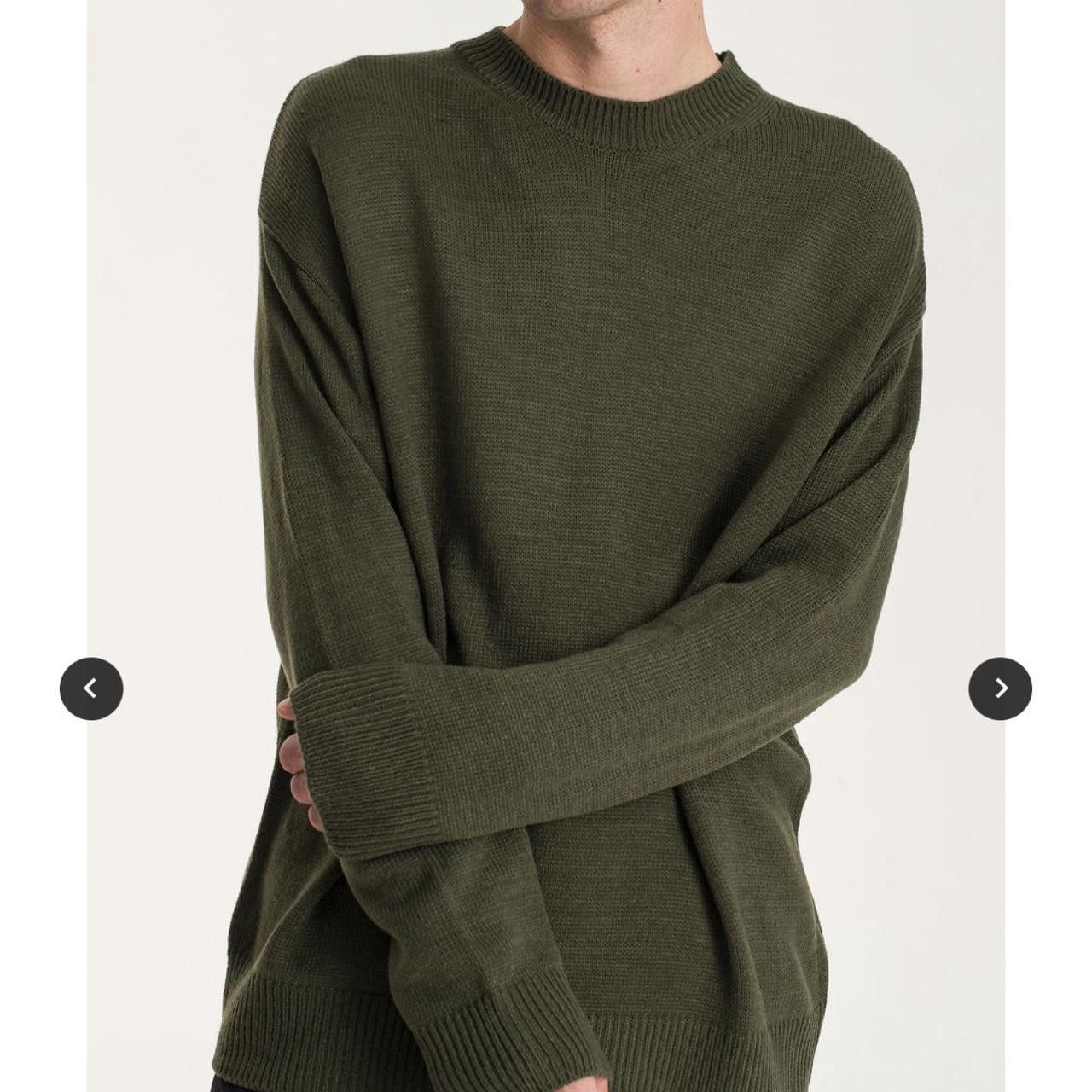 Olive Olive Clothing Crew-Neck Knit Jumper - Khaki (One Size) Size US L / EU 52-54 / 3 - 8 Thumbnail
