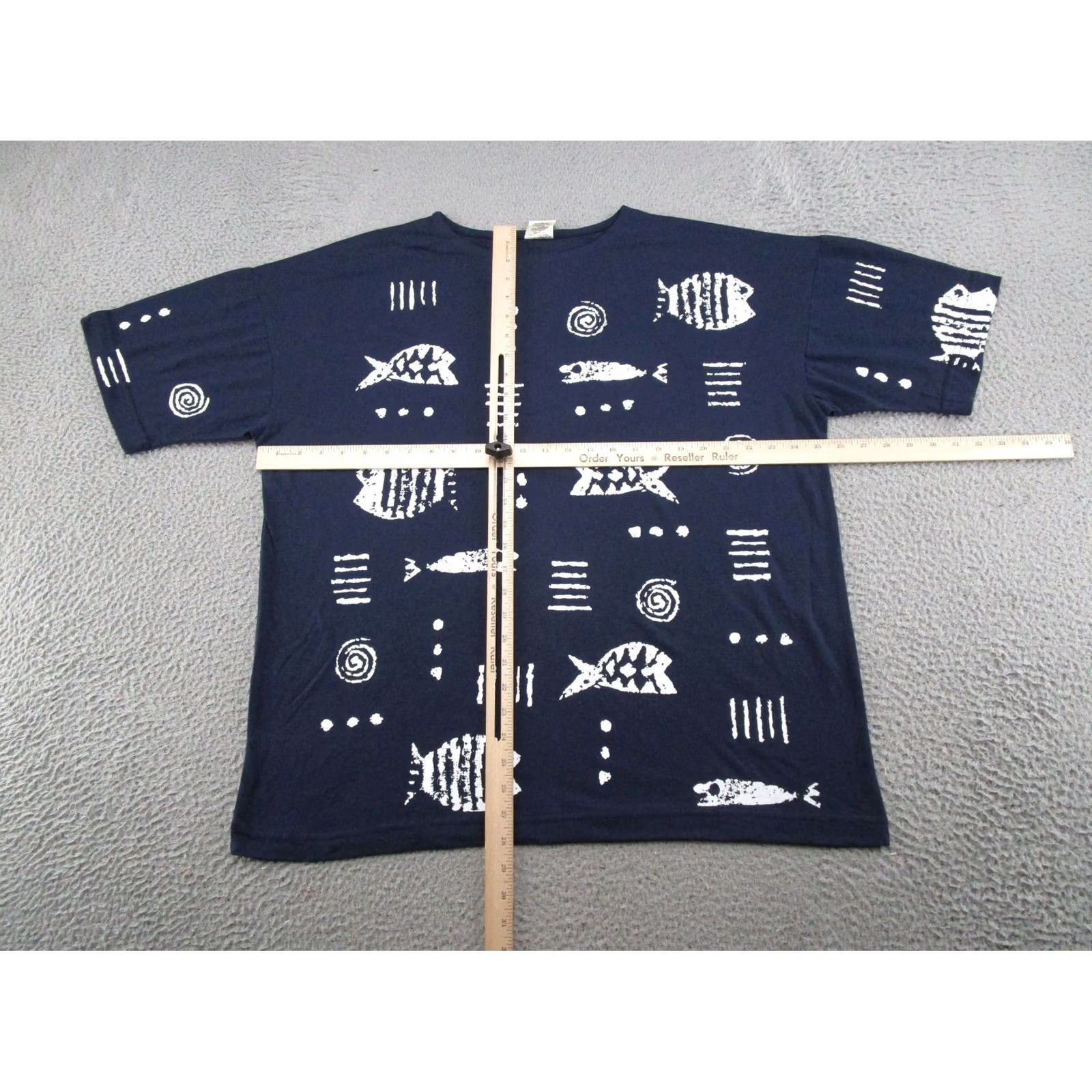 Vintage Cotton Fields T-Shirt Graphic Print Crew Neck Short Sleeve USA Theme Blue Size L Mens Regular Fit Size US L / EU 52-54 / 3 - 4 Thumbnail