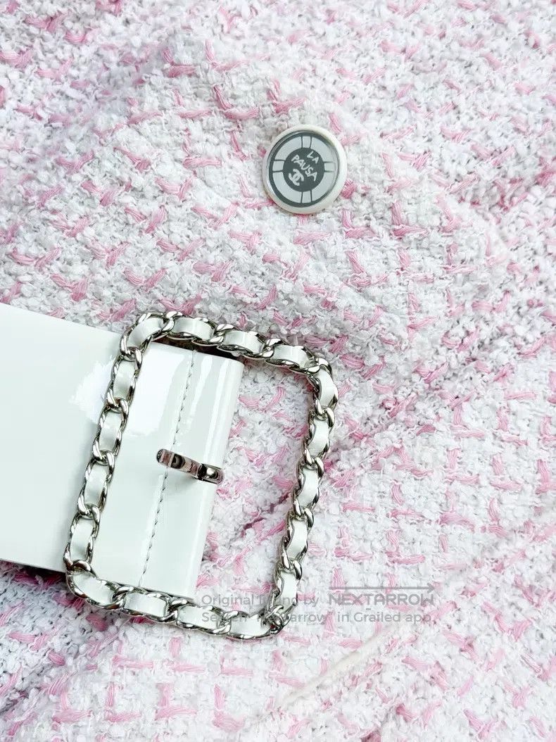 Chanel Chanel Pink and white mixed-color dress jacket Size XS / US 0-2 / IT 36-38 - 4 Thumbnail