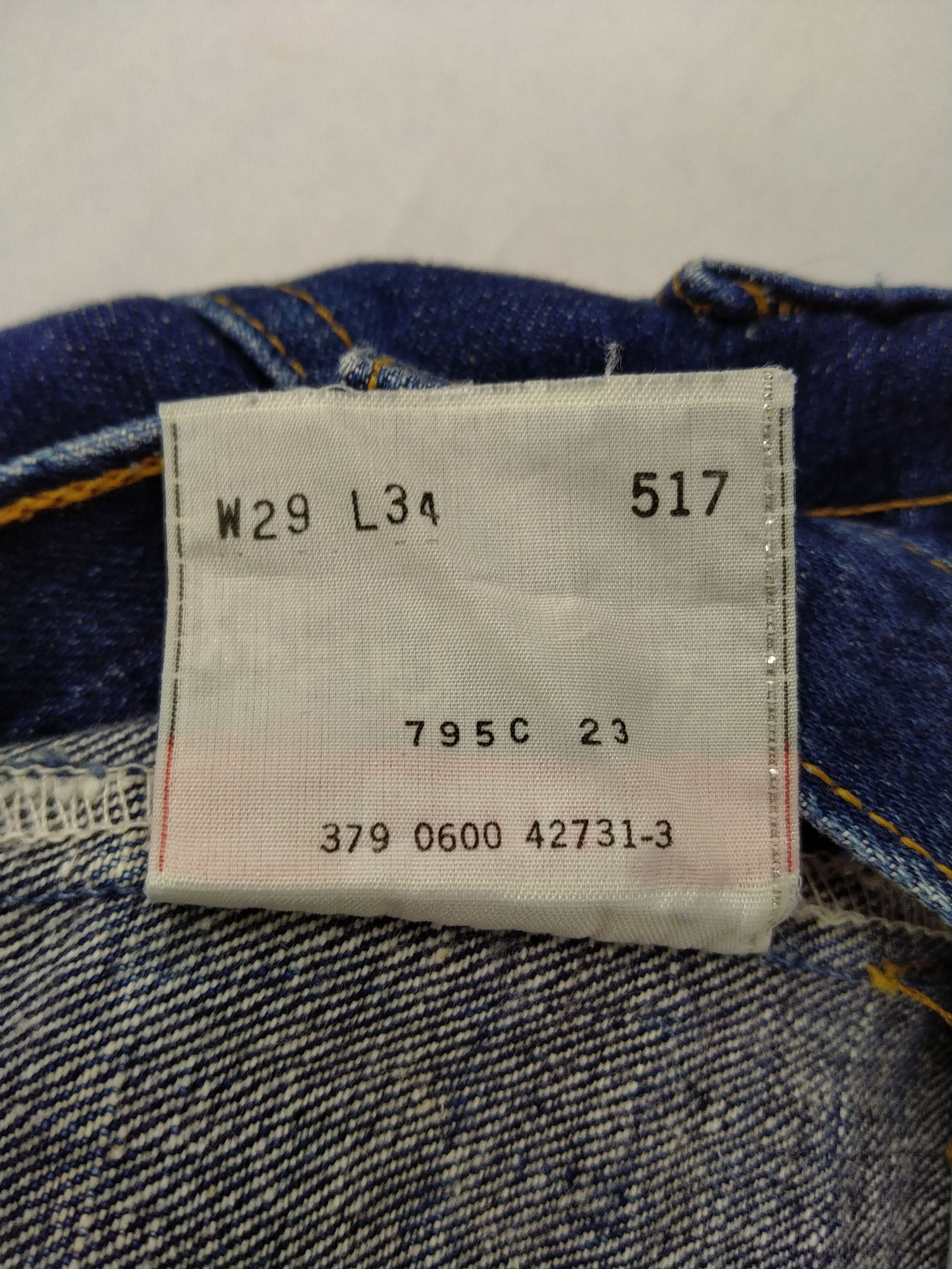 Levi's Blue Distressed Vintage Levi's 517 Flare 28x32 Denim JN1014 Size US 28 / EU 44 - 9 Thumbnail