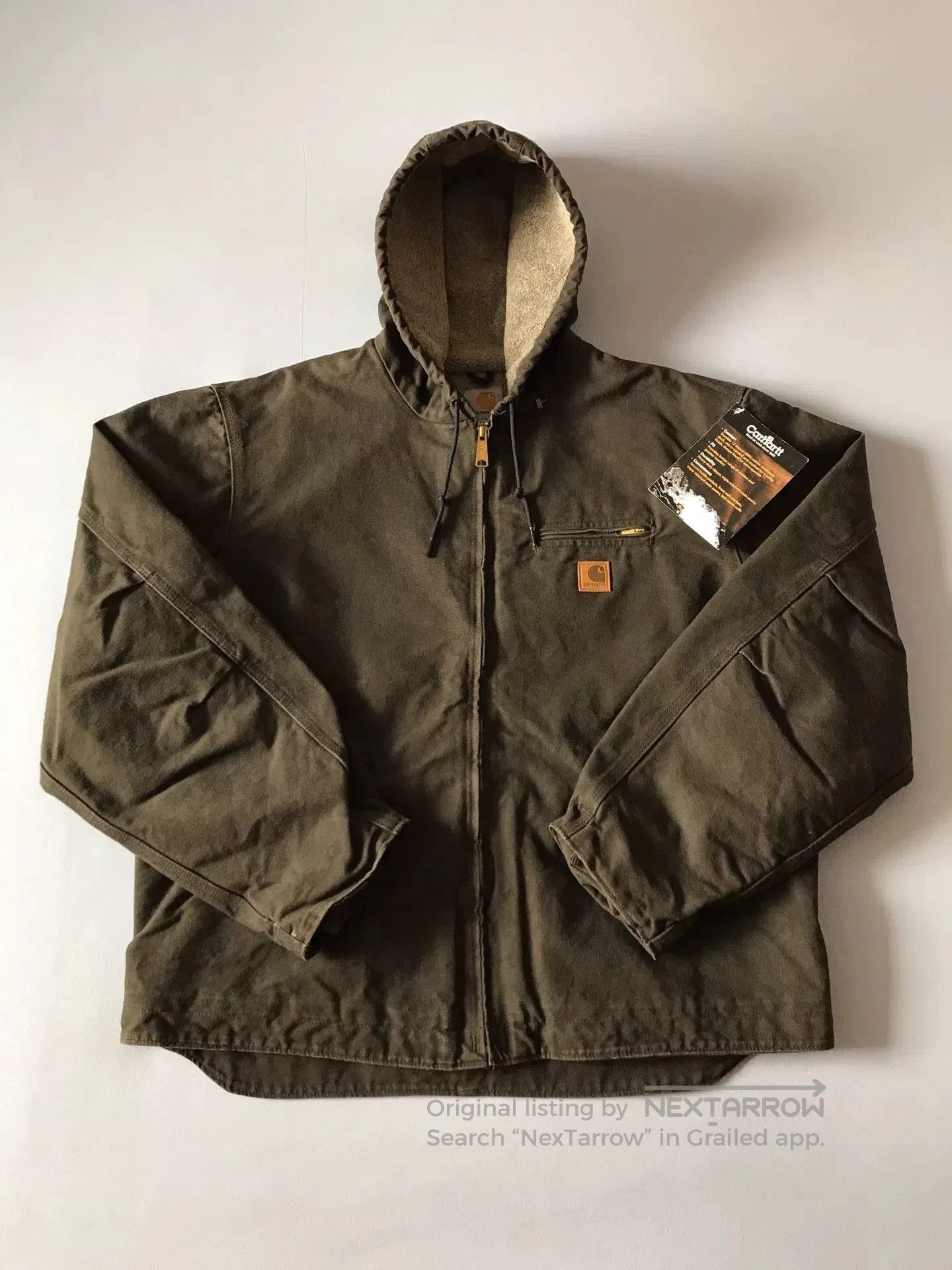 Carhartt Carhartt J141 Hooded Canvas Work Jacket. Size US XL / EU 56 / 4 - 1 Thumbnail