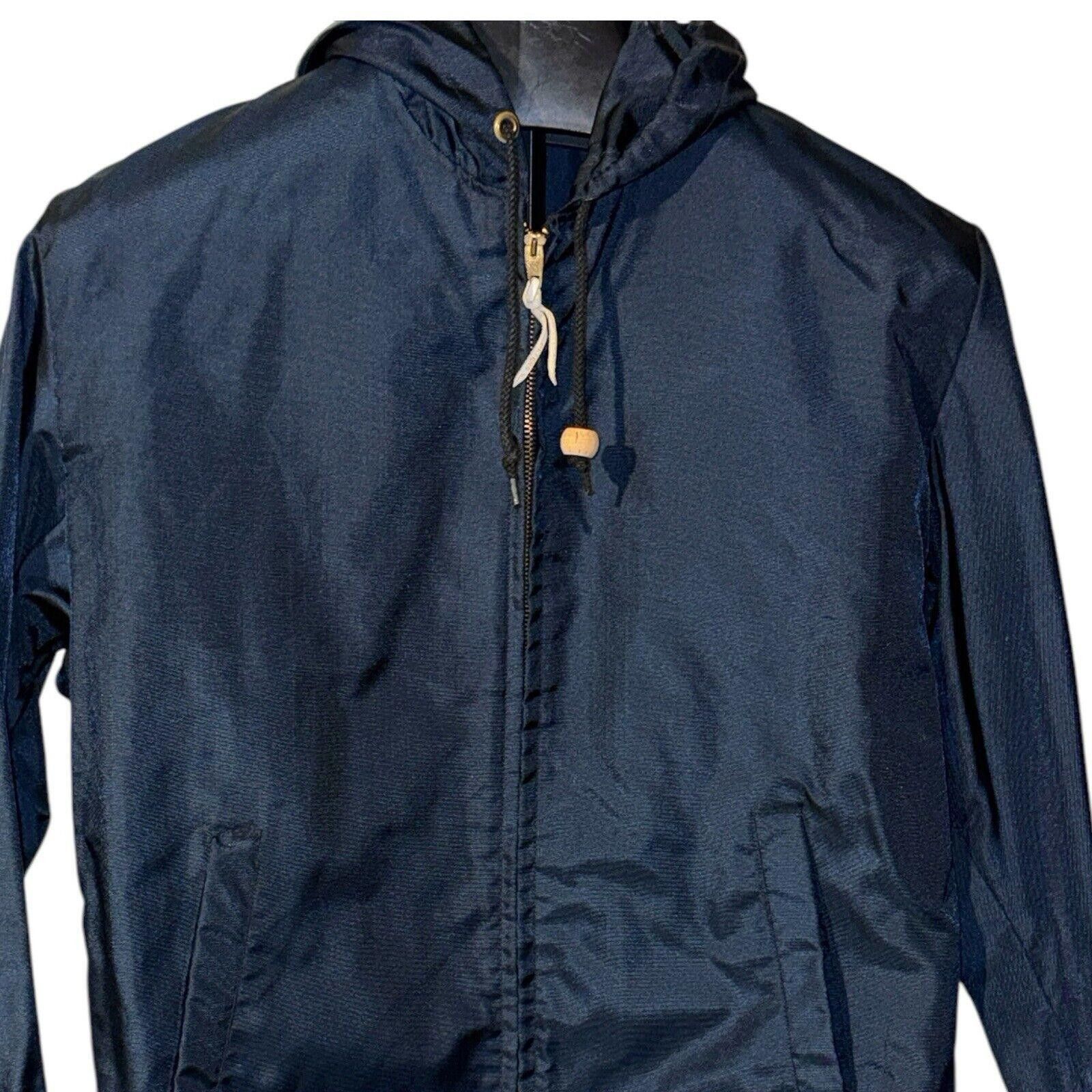 Designer Vintage Peters Whaler Jacket Sz M Blue Nylon Hooded 60s Size US M / EU 48-50 / 2 - 2 Thumbnail