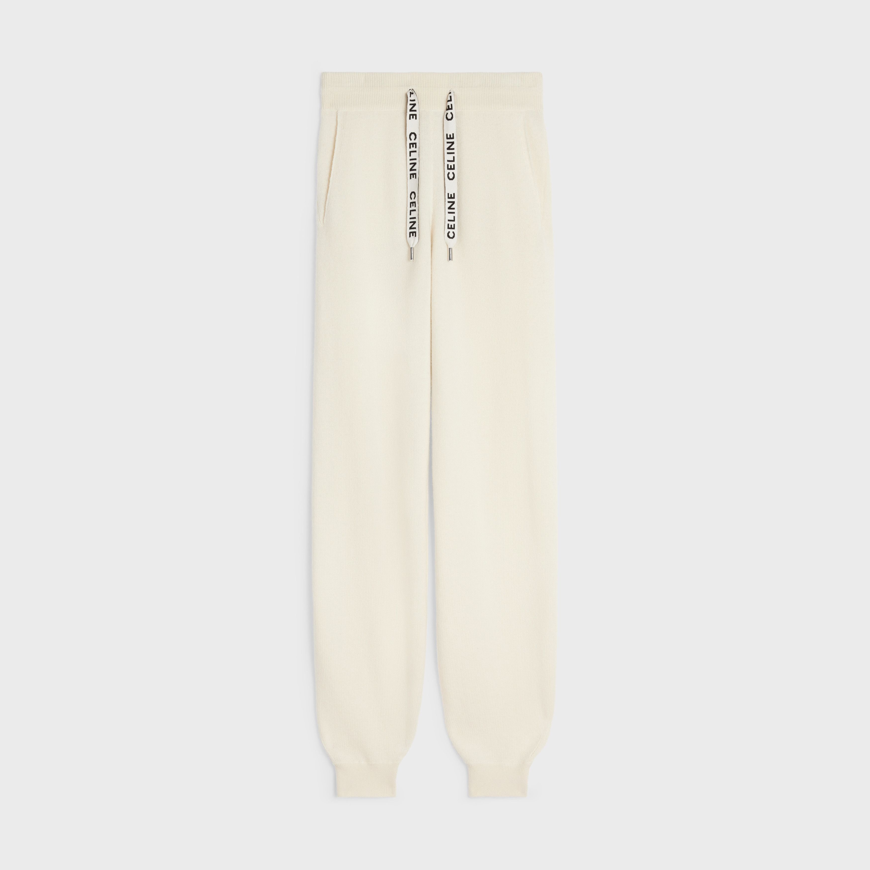 Celine track pants in cashmere wool white Size 25" / US 0 / IT 36 - 1 Thumbnail