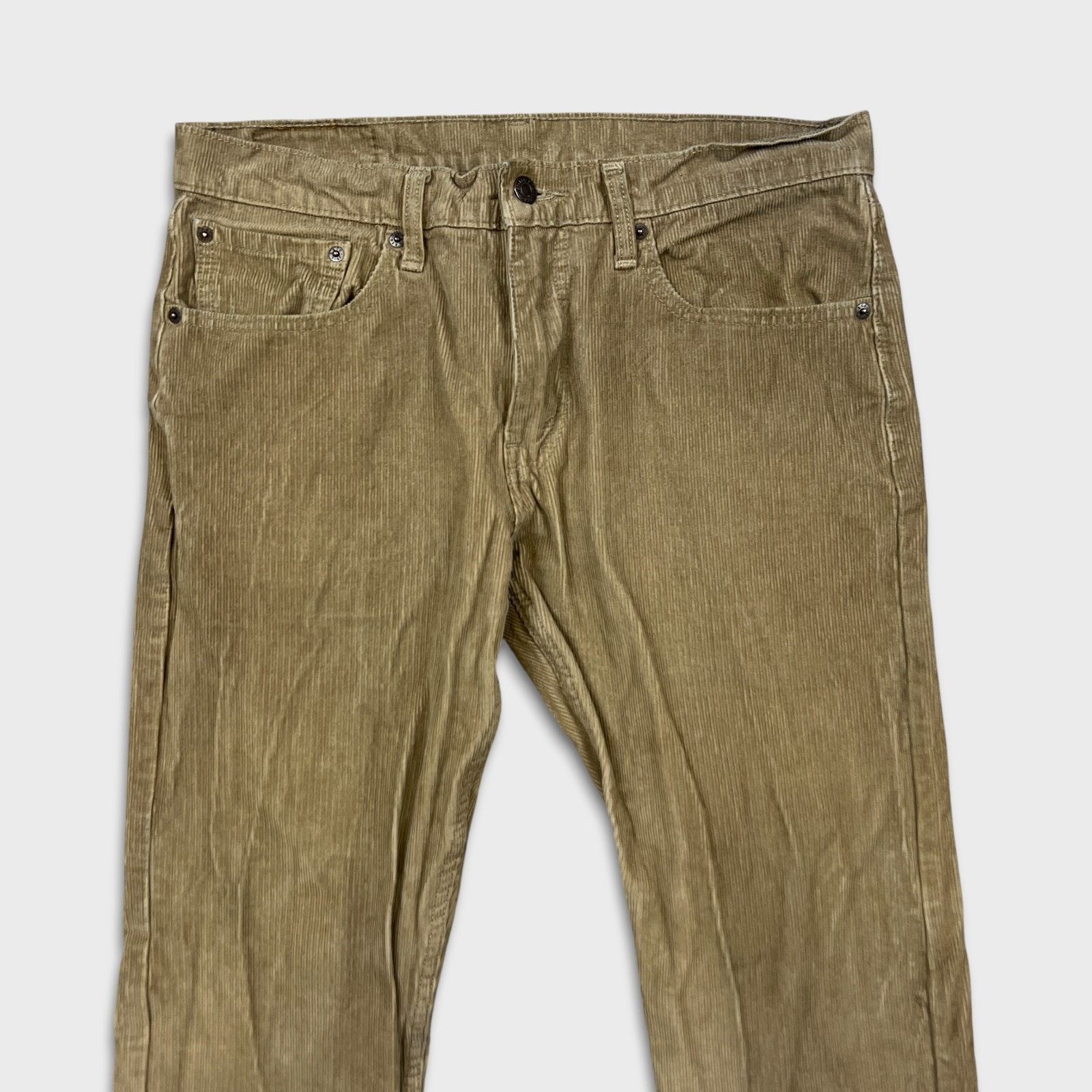 Levi's Levi's 502 Pants 32x26 Corduroy Tapered Stretch Regular Fit Size US 32 / EU 48 - 2 Thumbnail